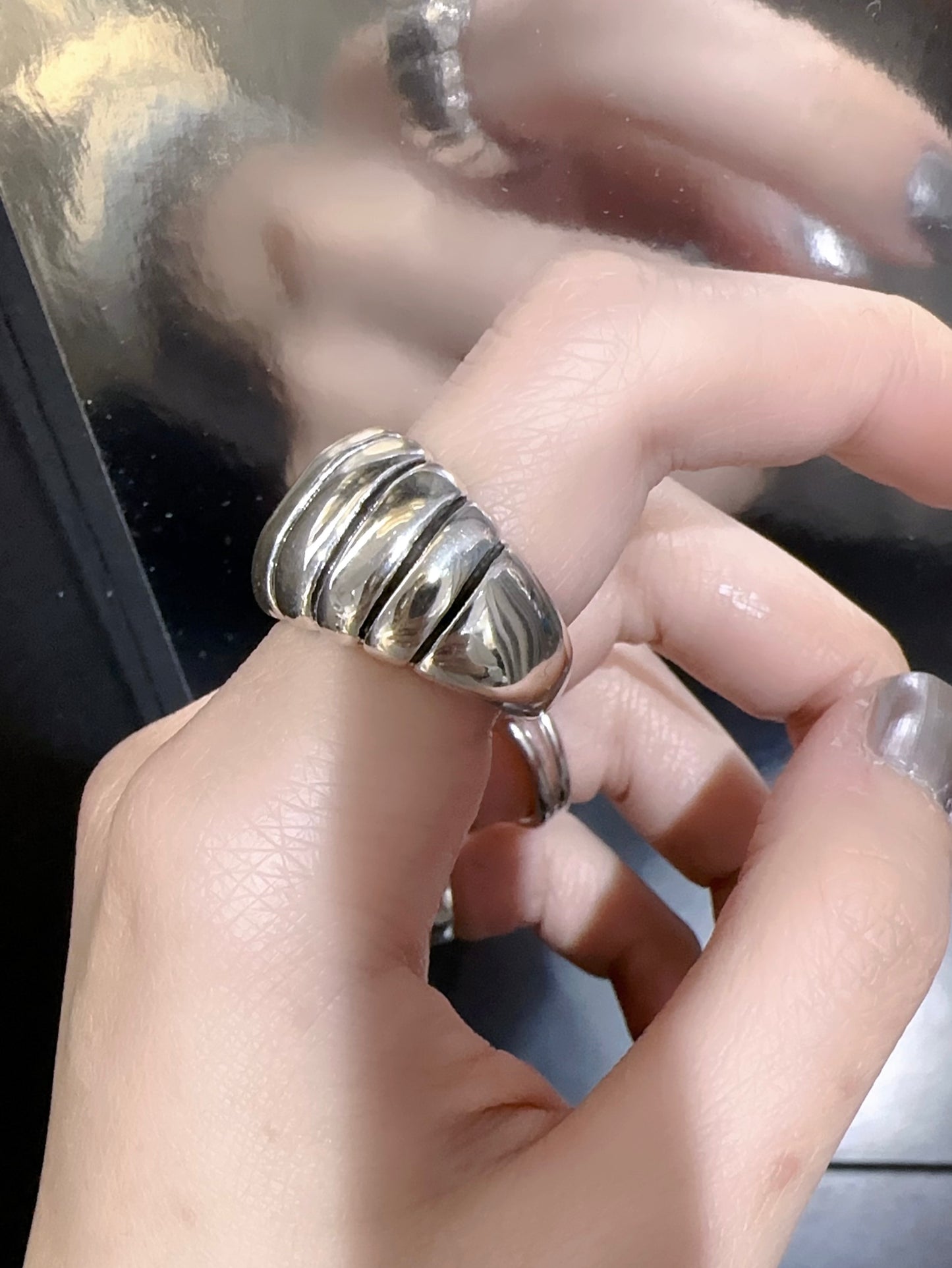 925 CHUNKY CUT OUT RING