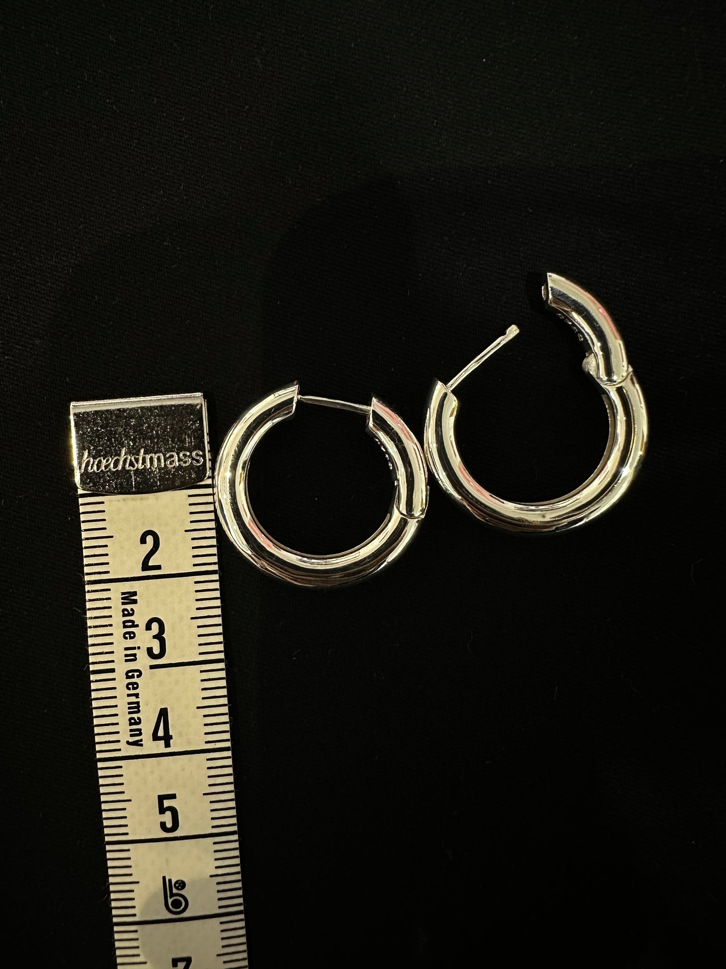 925 20MM THICK LOOP EARRINGS