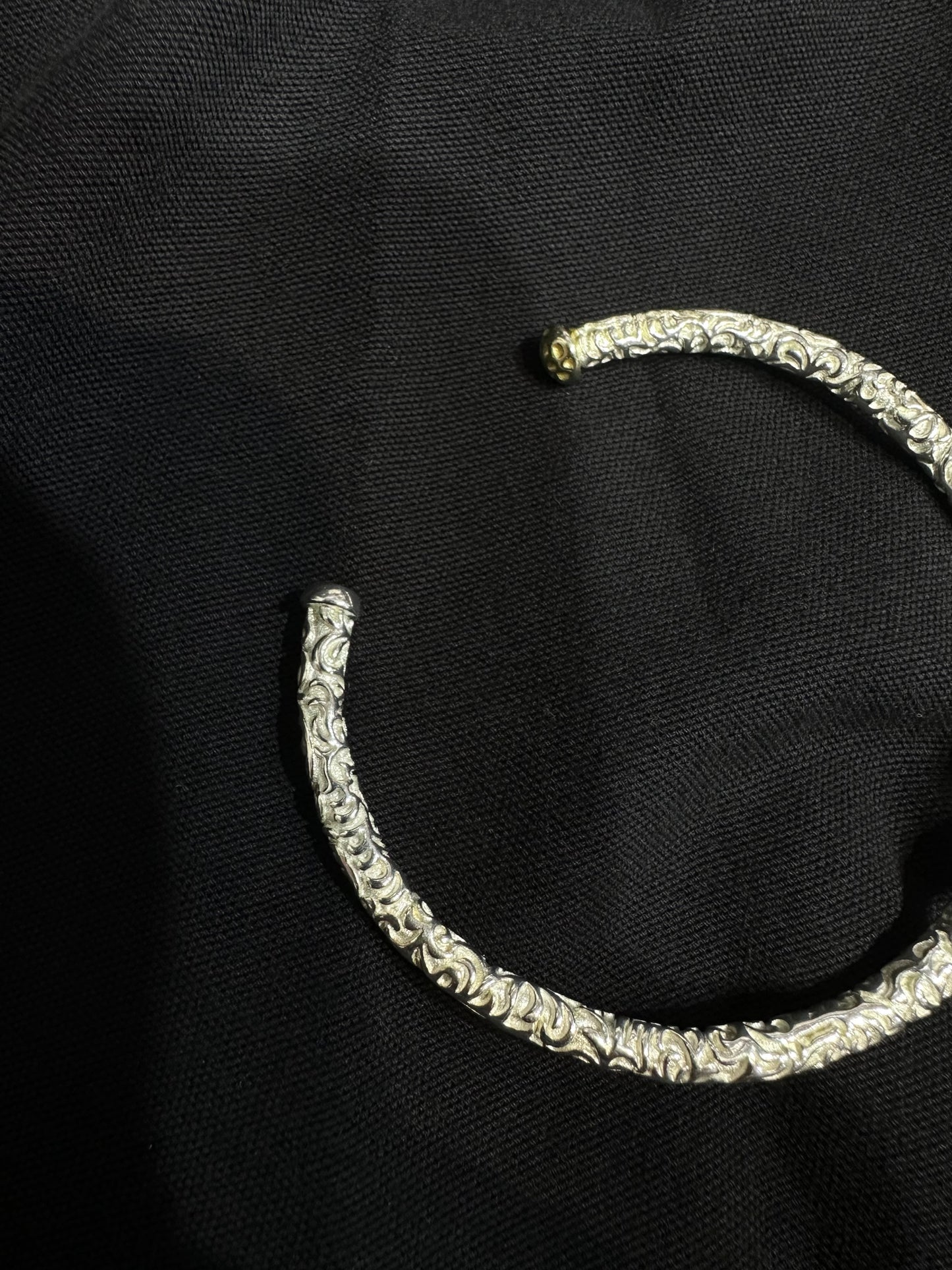 925 CRAFT PATTERN BANGLE
