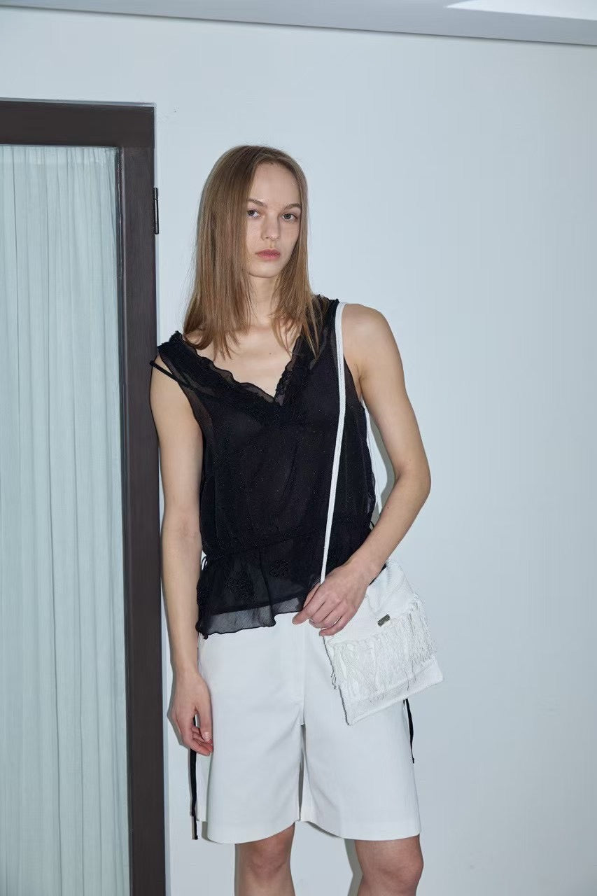 SUMMER TASSEL KNIT BAG