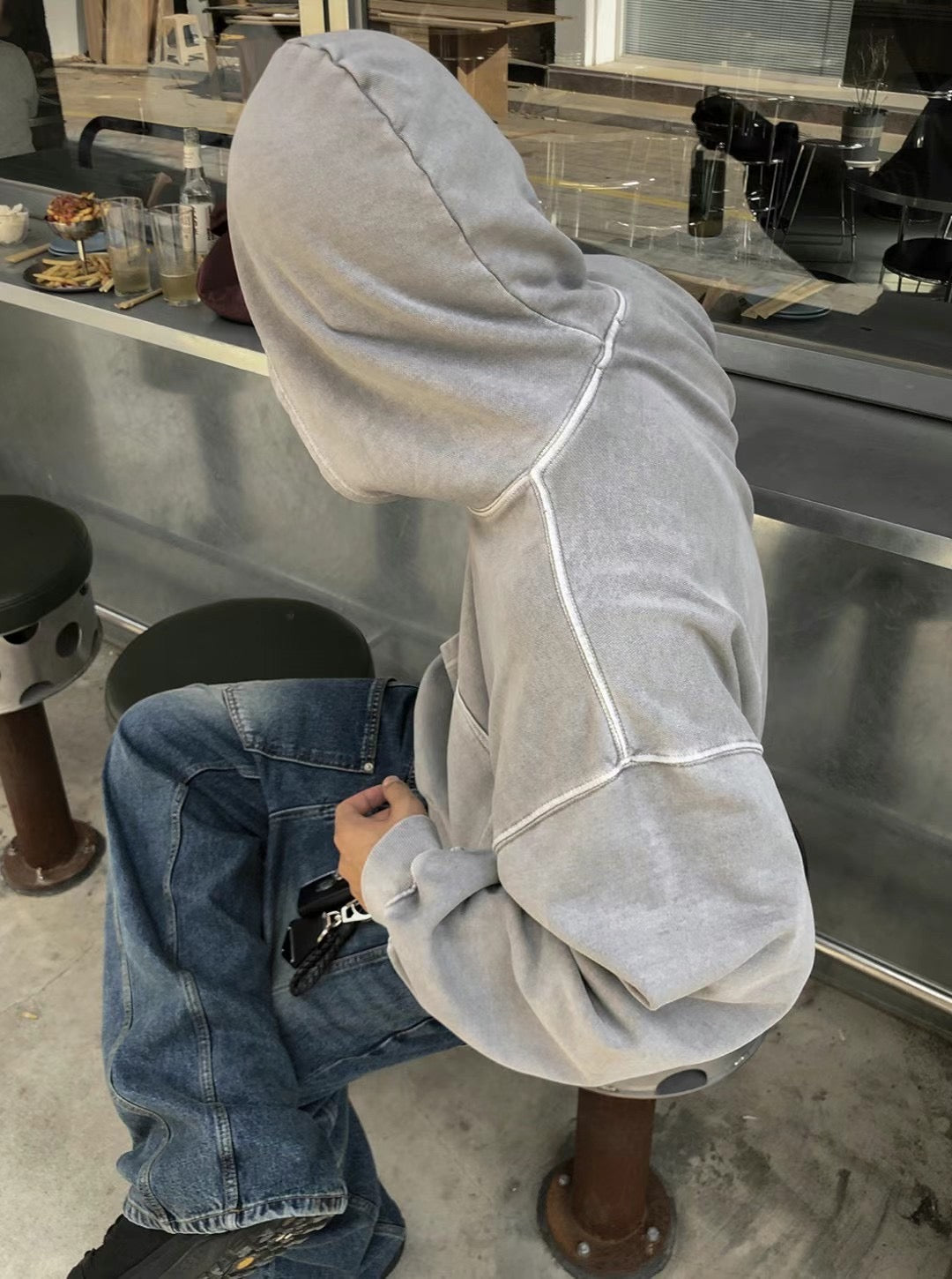 WASHED EDGE HOODIE (62CM)