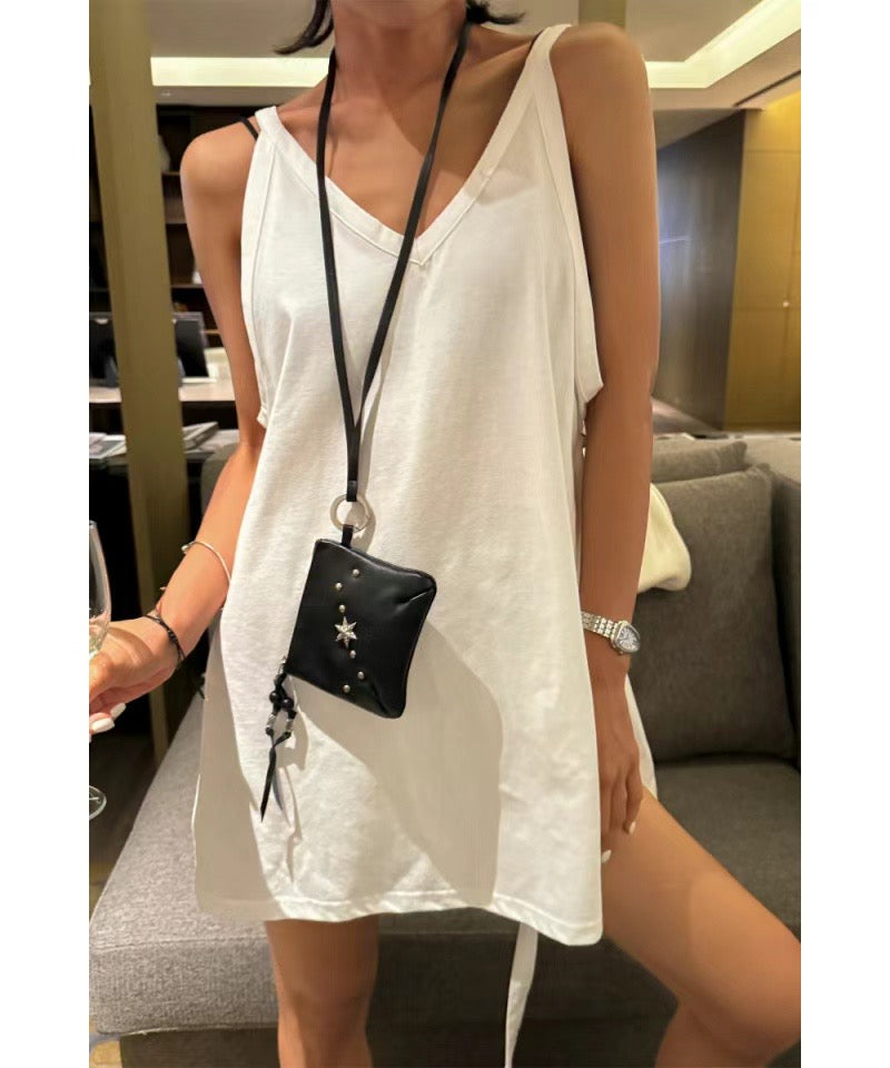 LEATHER COINS BAG