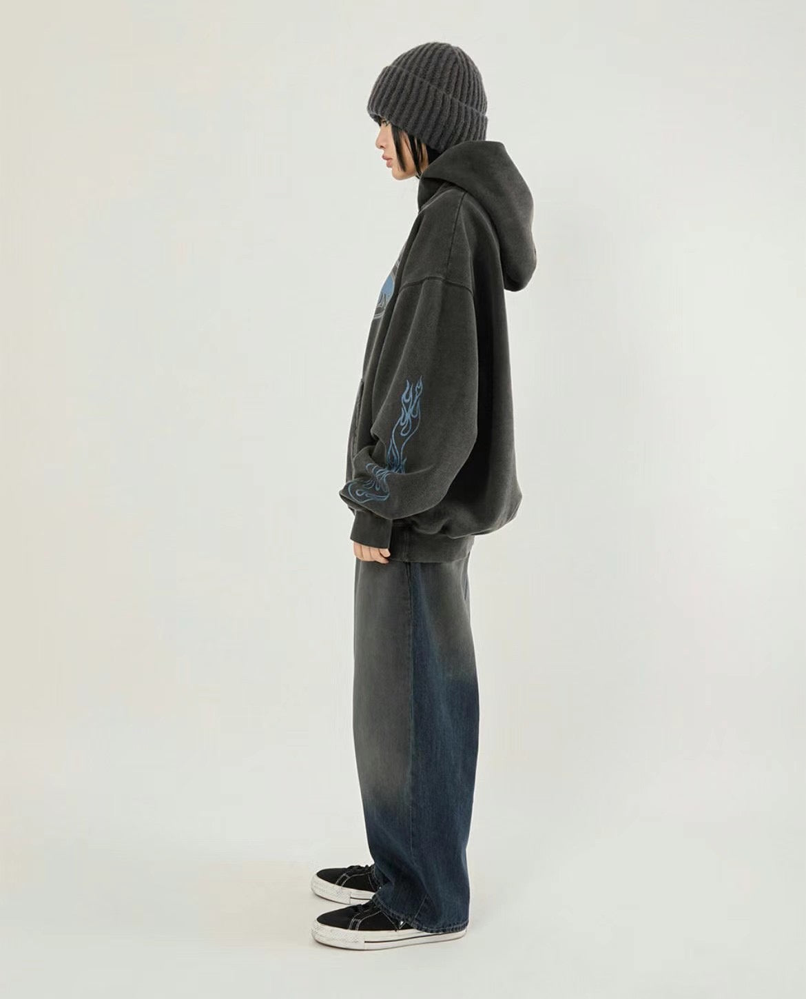 !!!EARLYBIRD SPECIAL OFFER until Sunday!!! BLUE PRINT HARLEY DAVIDSON HOODIE - FLEECE