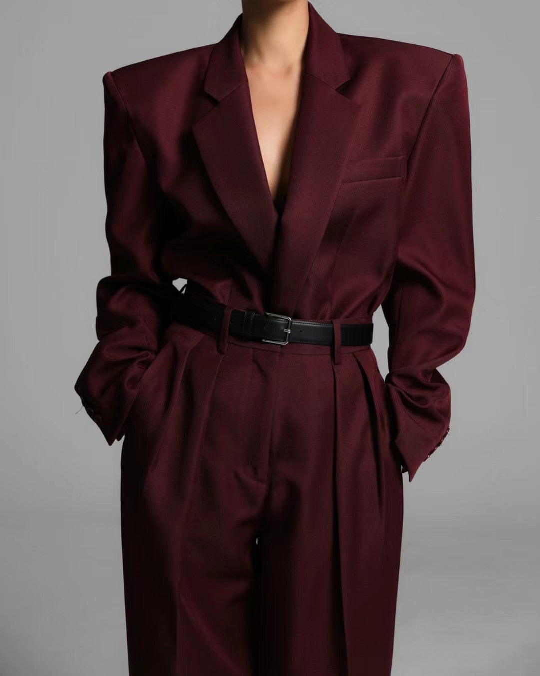 FW24 INWARD DOUBLE PLEATED TROUSERS