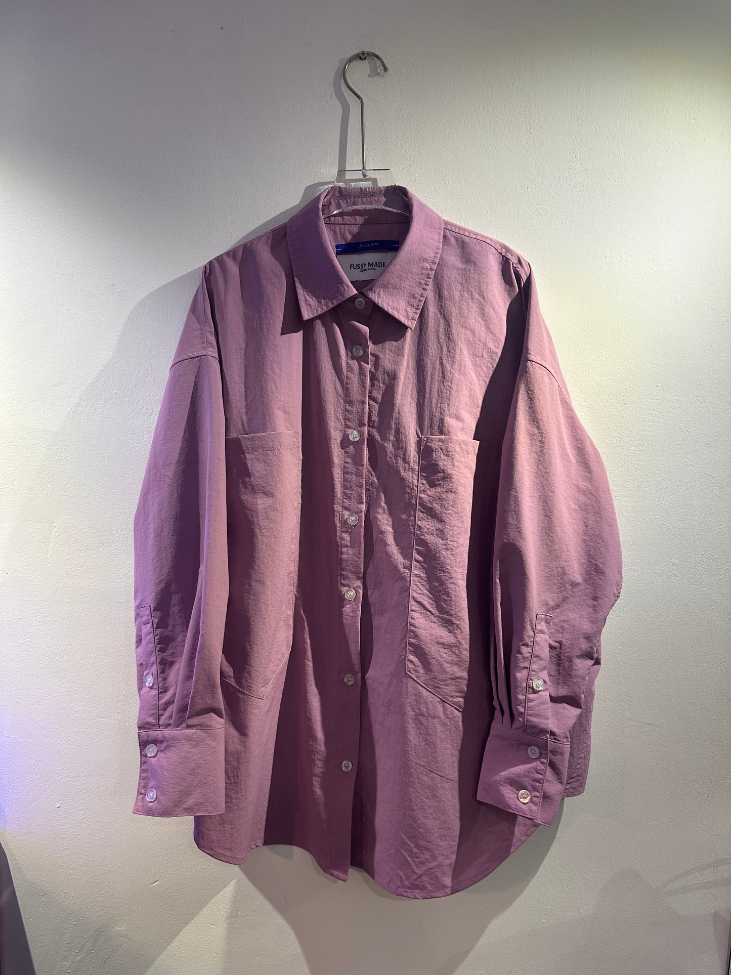 • FUSSY MADE • LIGHT PURPLE NARROW POCKET SHIRT