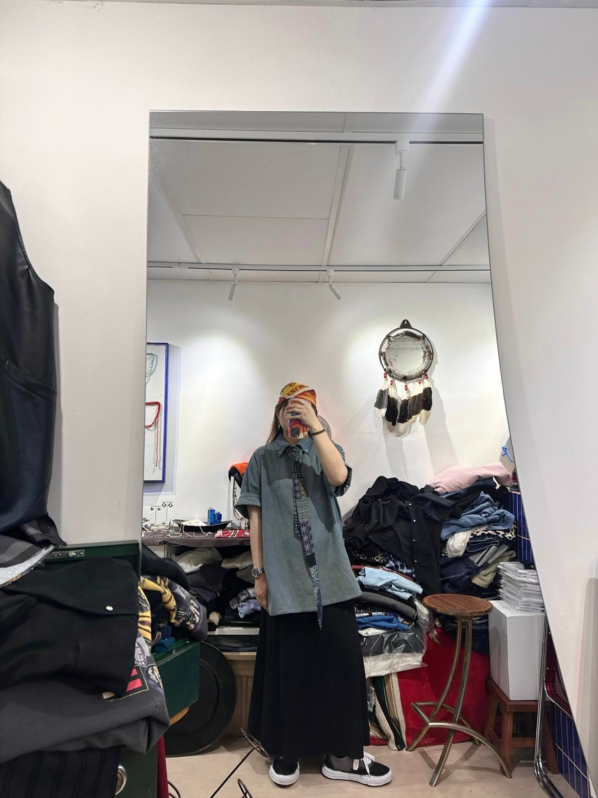 SMOOTH FLARE COTTON SKIRT