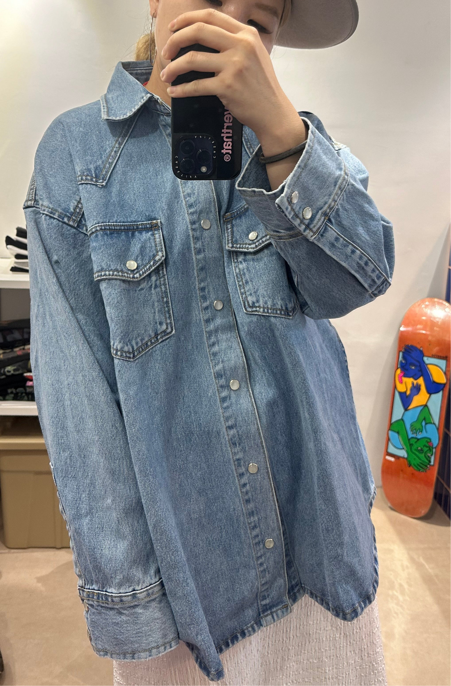 DENIM SHIRT JACKET