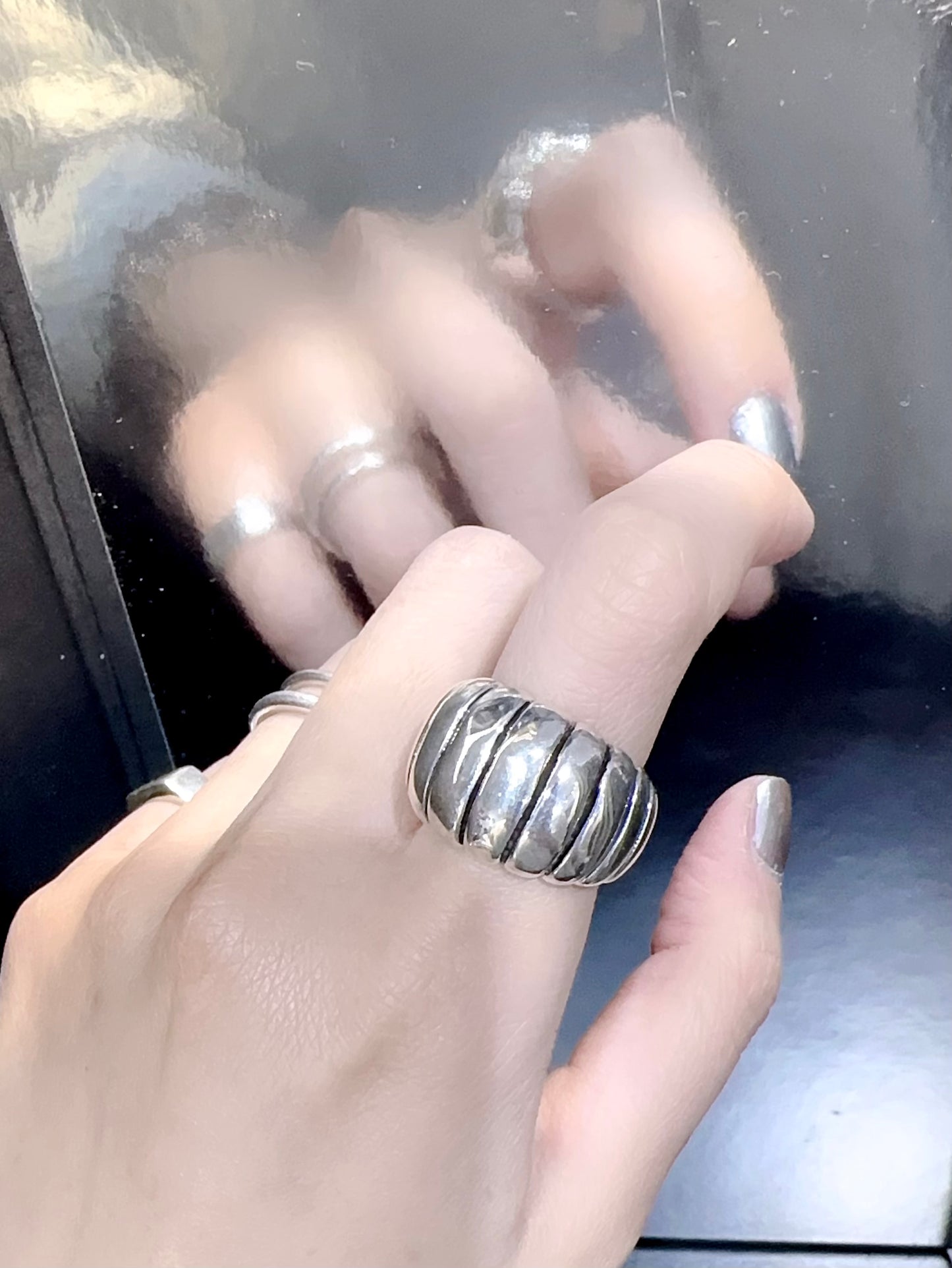 925 CHUNKY CUT OUT RING