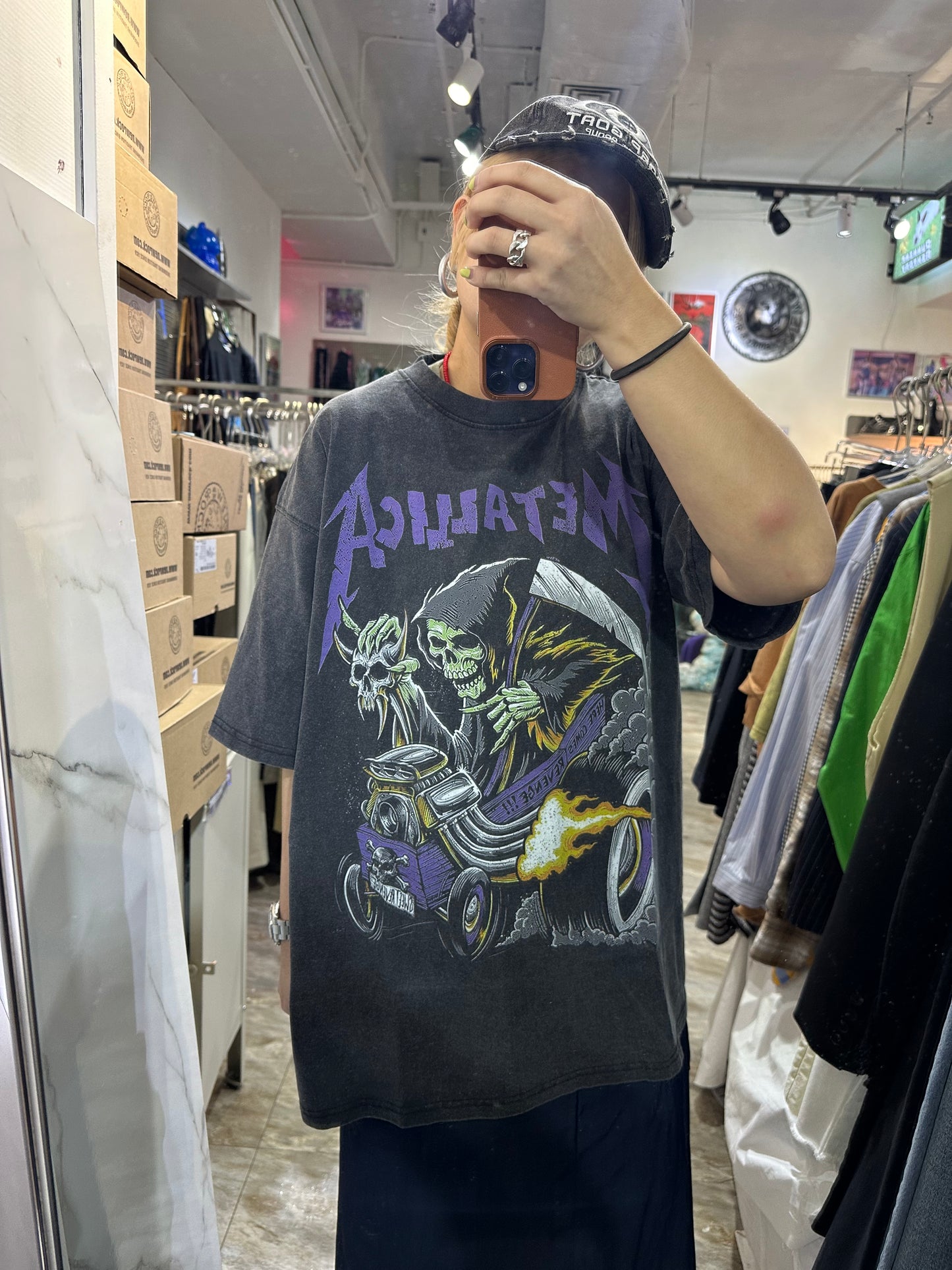 METALLICA DRIVING SKULL TEE
