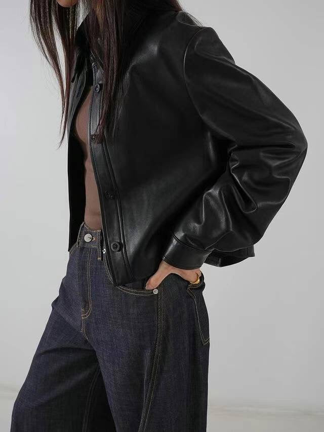SHEEPSKIN SHORT JACKET