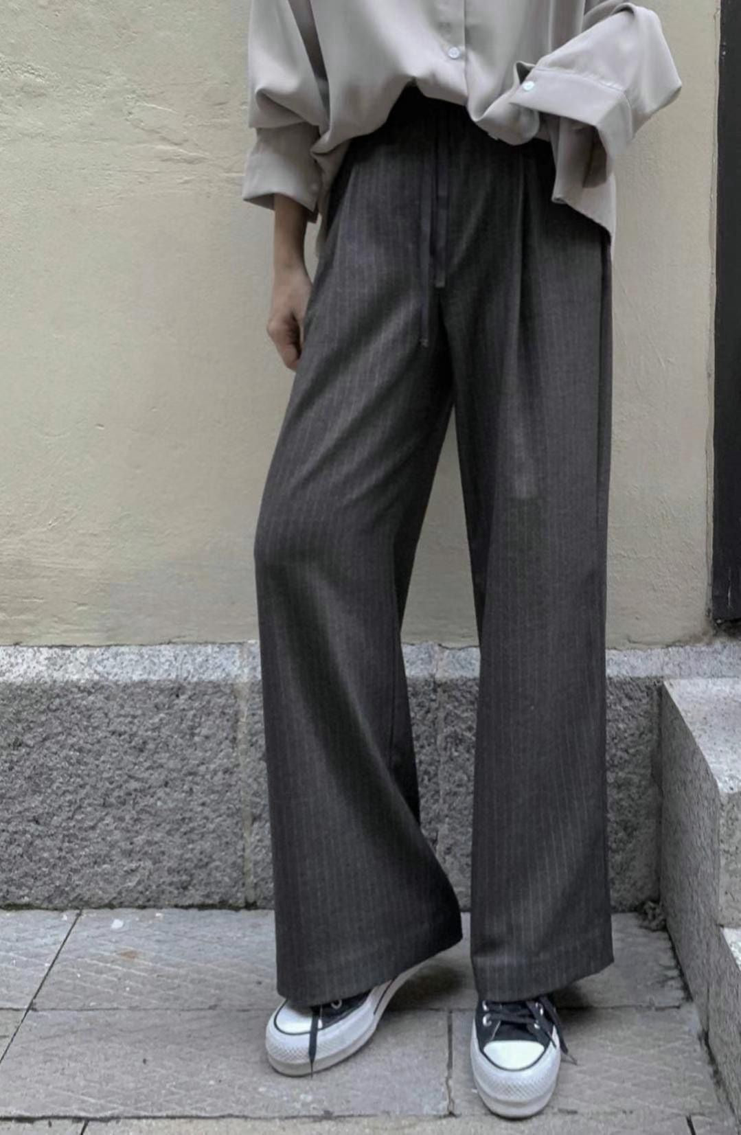 PINSTRIPE CHILL PANTS (TWO LENGTH)