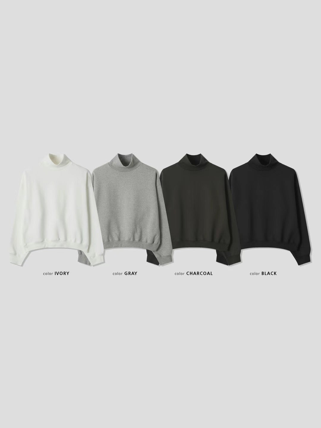 FLEECE TURTLE NECK SW - 4 COLOURS