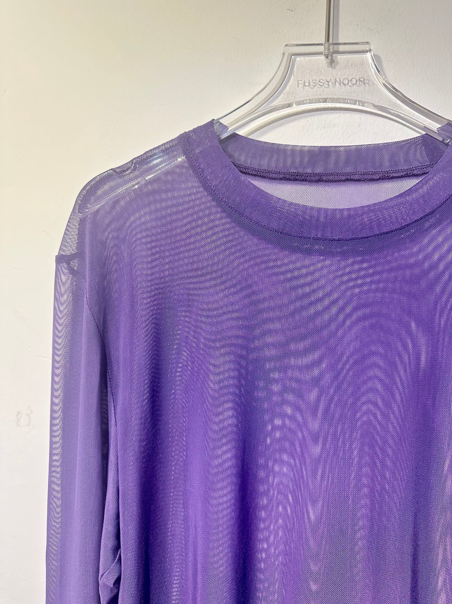 • FUSSY MADE • SHEER MESH TOP
