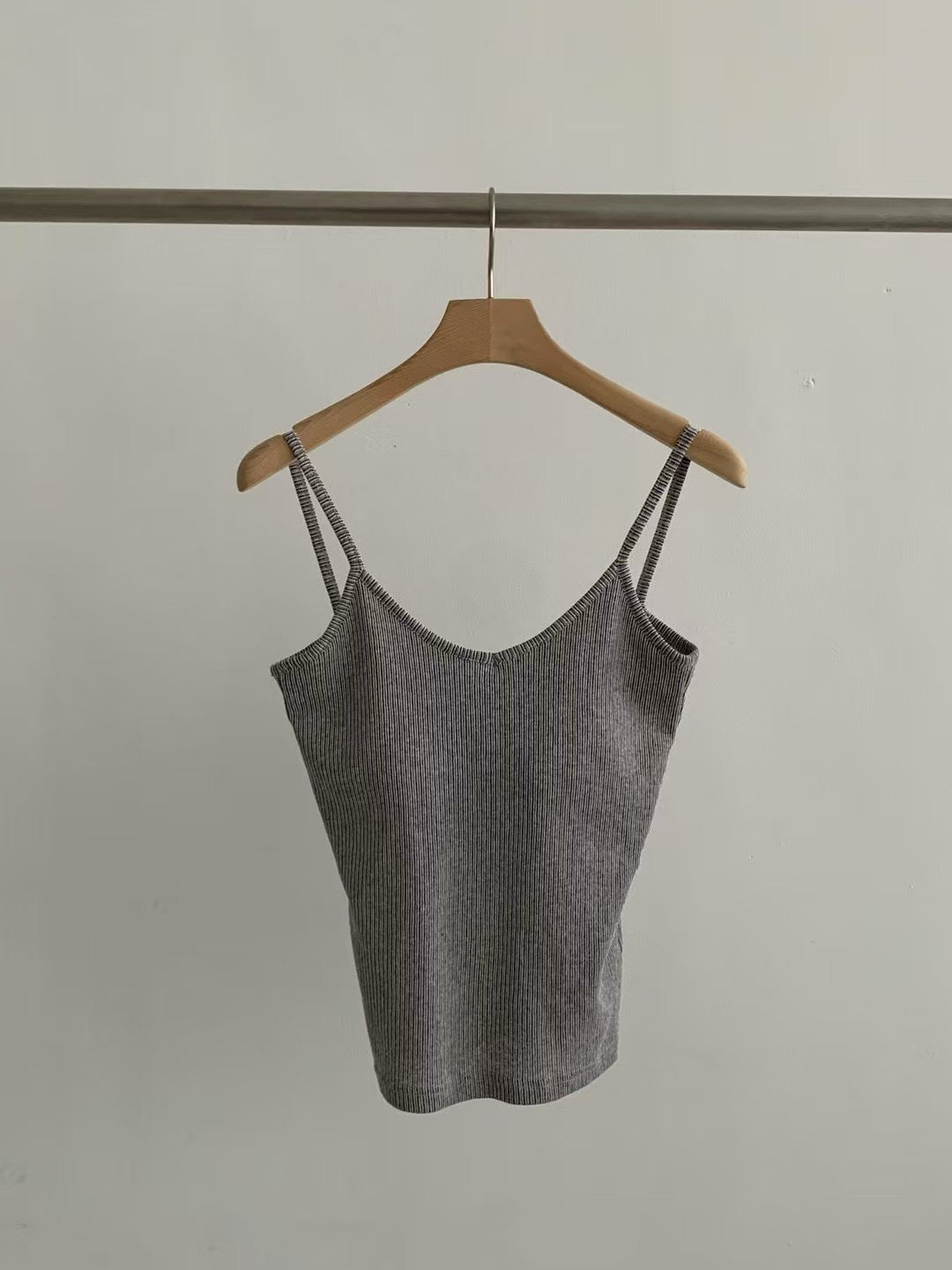 LINE STRAP V NECK BRA TOP - 4 COLOURS