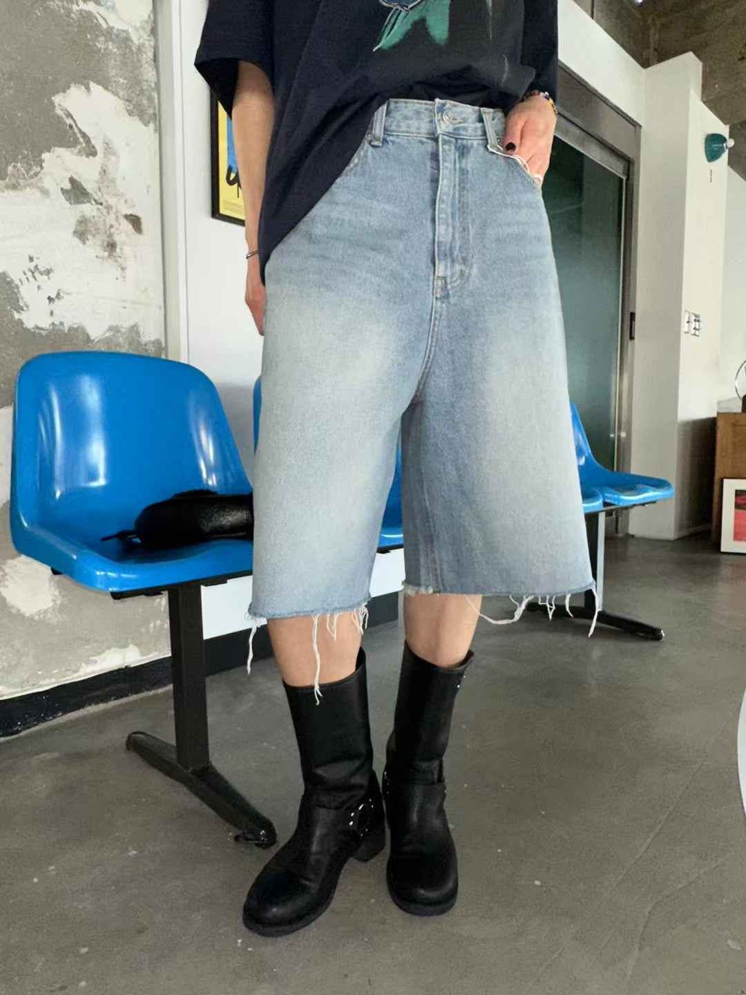 SS25 OVERSIZE DENIM SHORTS