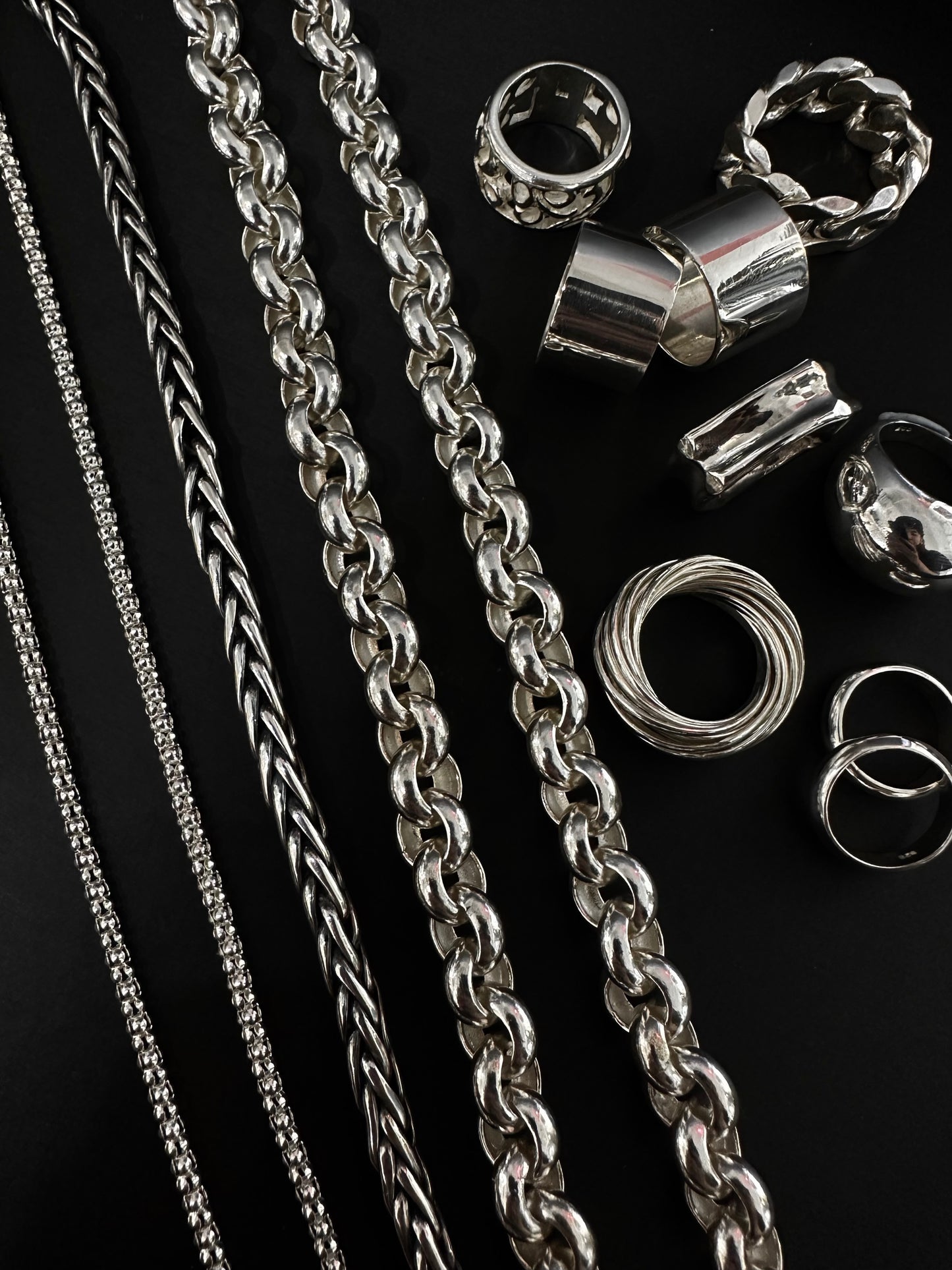HANDMADE 925 CIRCLE LINK NECKLACE