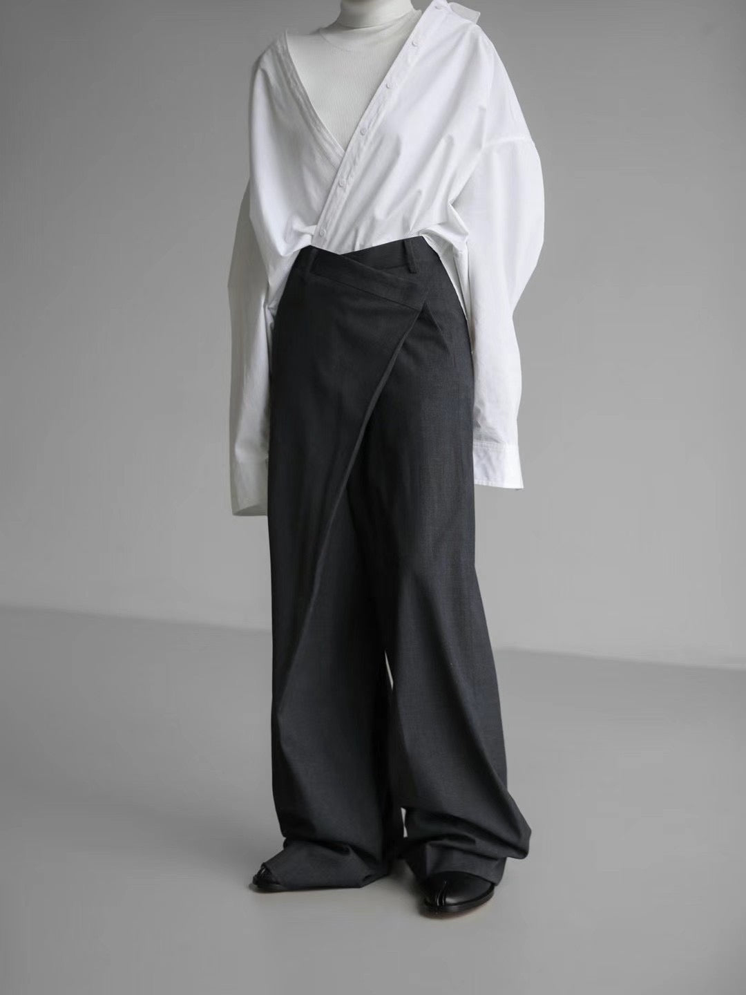 CROSS WRAP TROUSERS