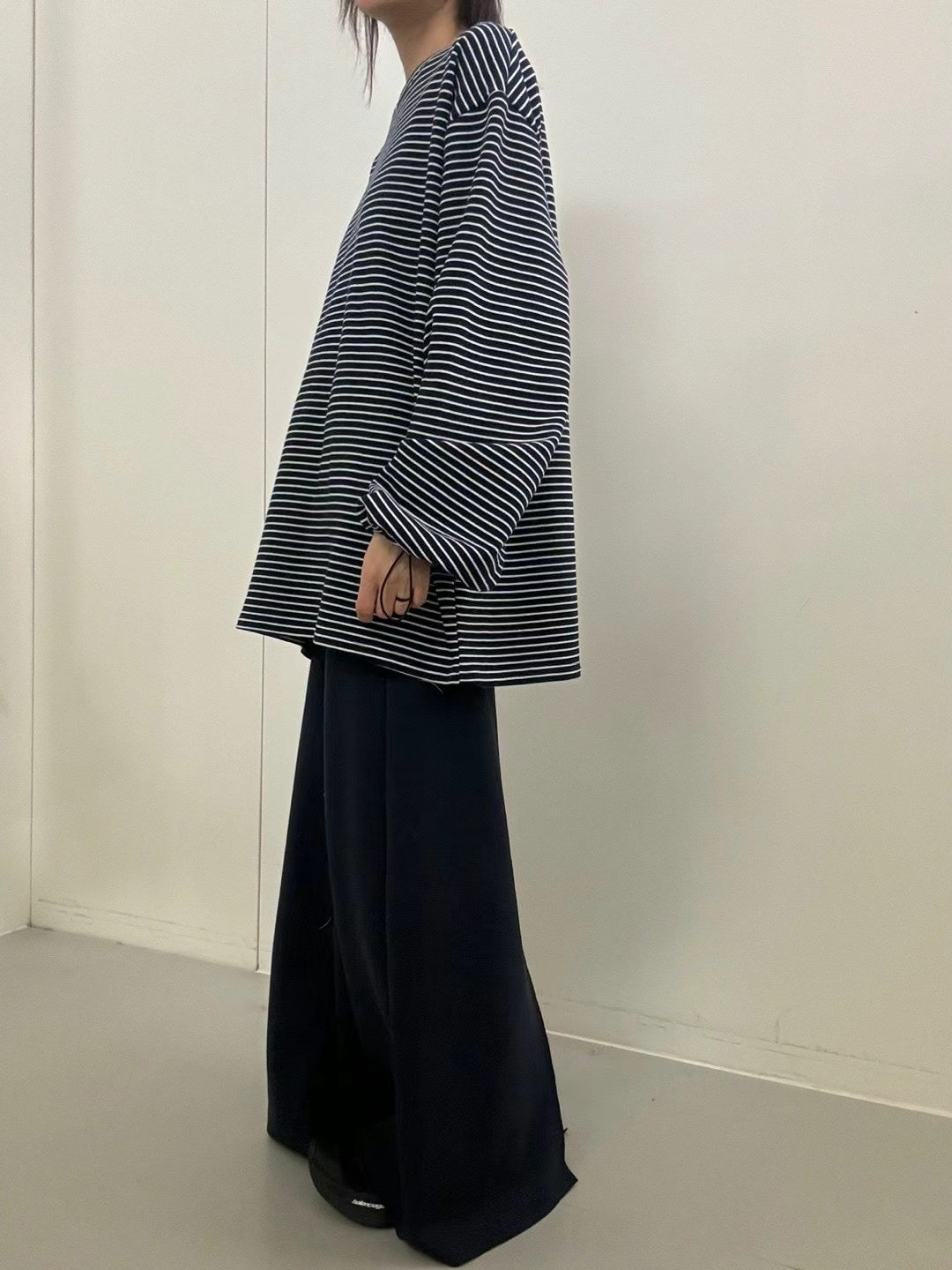 OVERSIZE STRIPE COTTON TEE