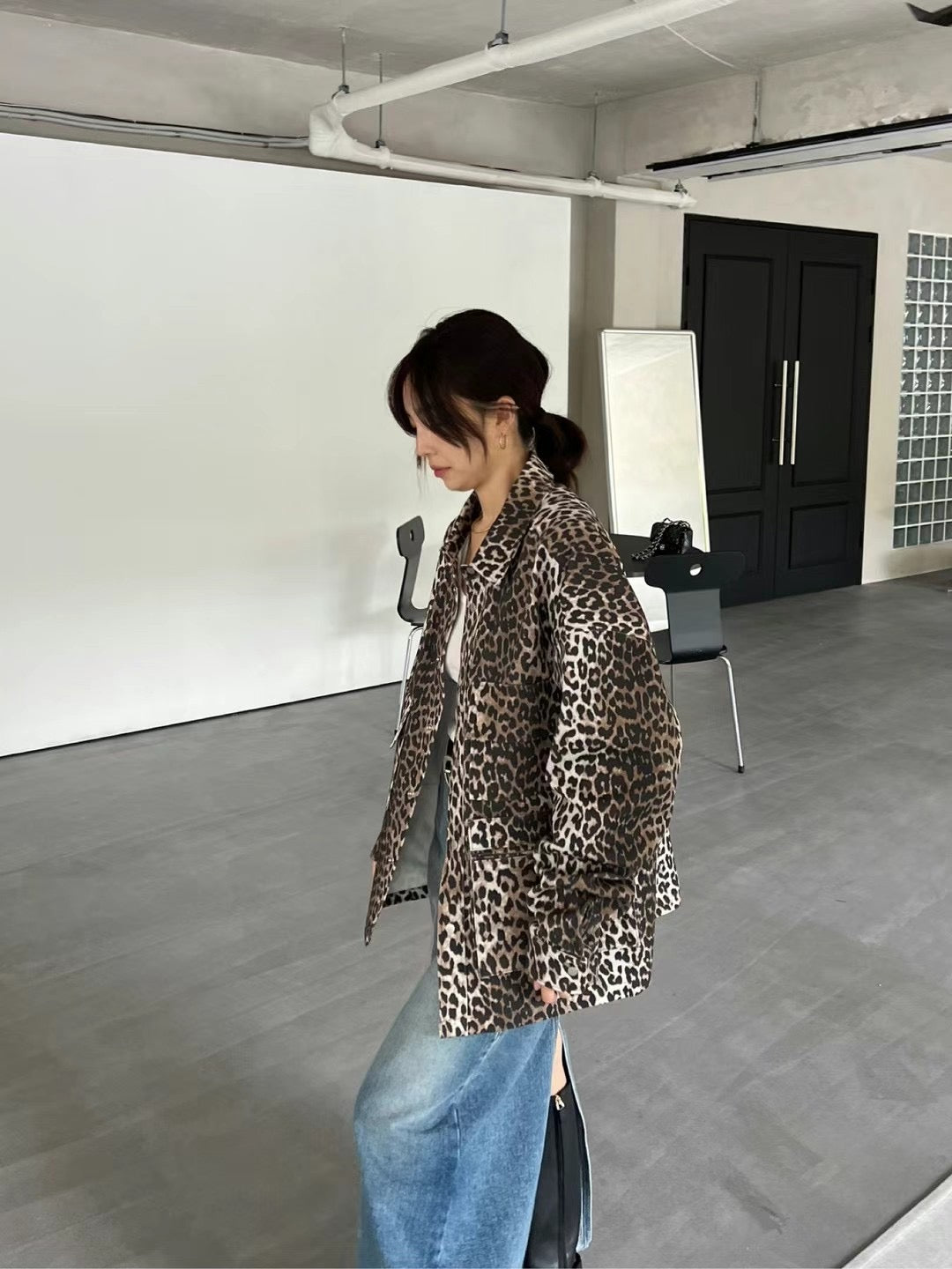 SPECIAL PATTERNED POCKET JACKET ( LEOPARD / CAMOUFLAGE )