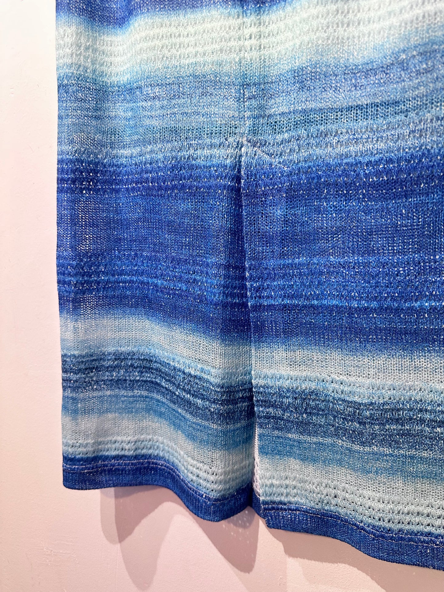 • FUSSY MADE • SHADING BLUE KNIT SKIRT