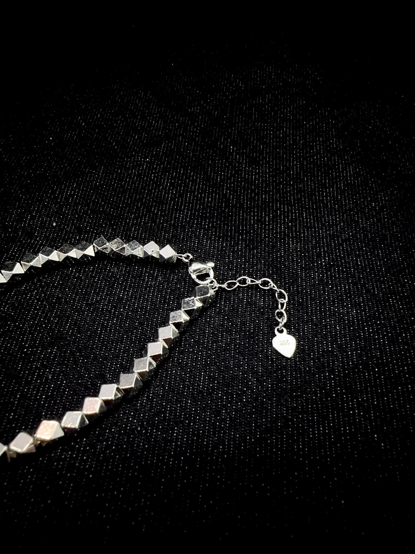 925 ICOSAHEDRON STONE BRACELET