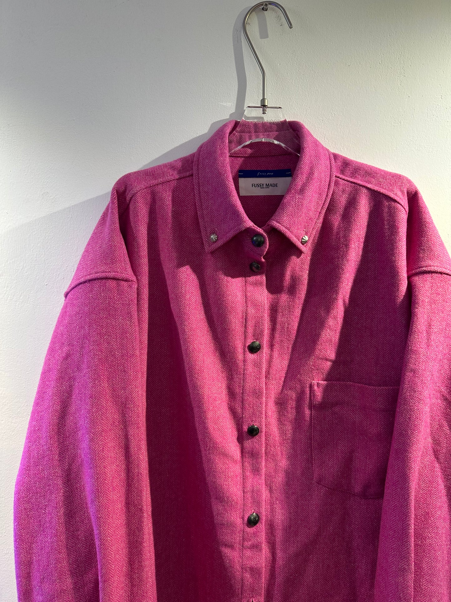 • FUSSY MADE • PINK WOOL SHIRT