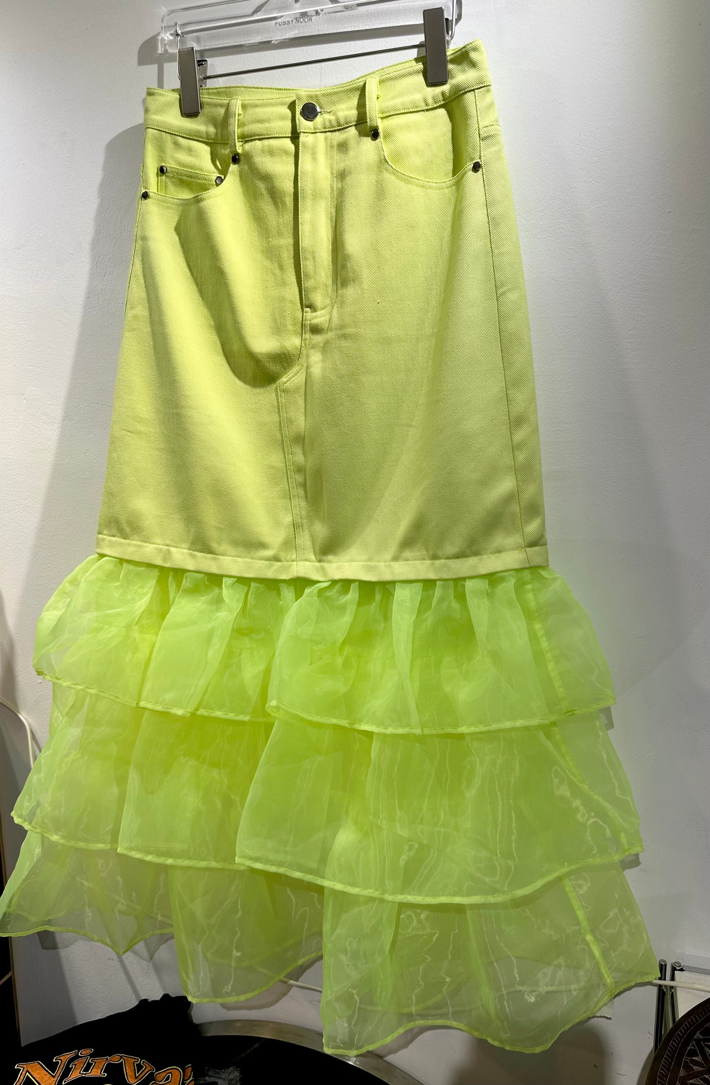 • FUSSY MADE • TWO PANNEL TIERED SKIRT