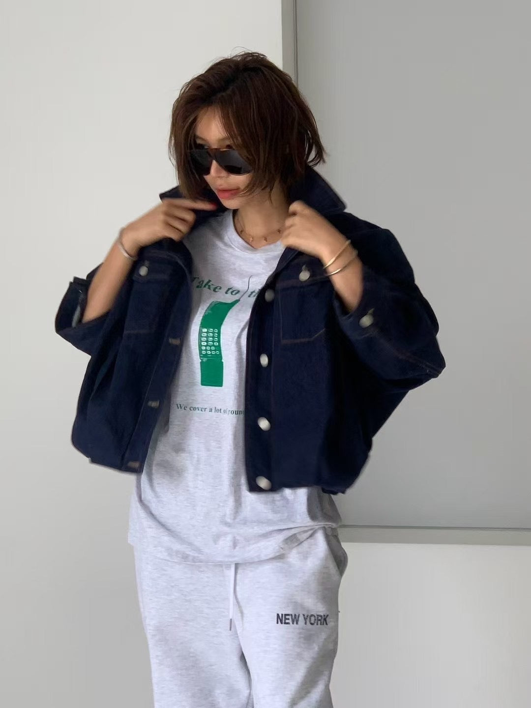 WAIST DETAILED DENIM JACKET