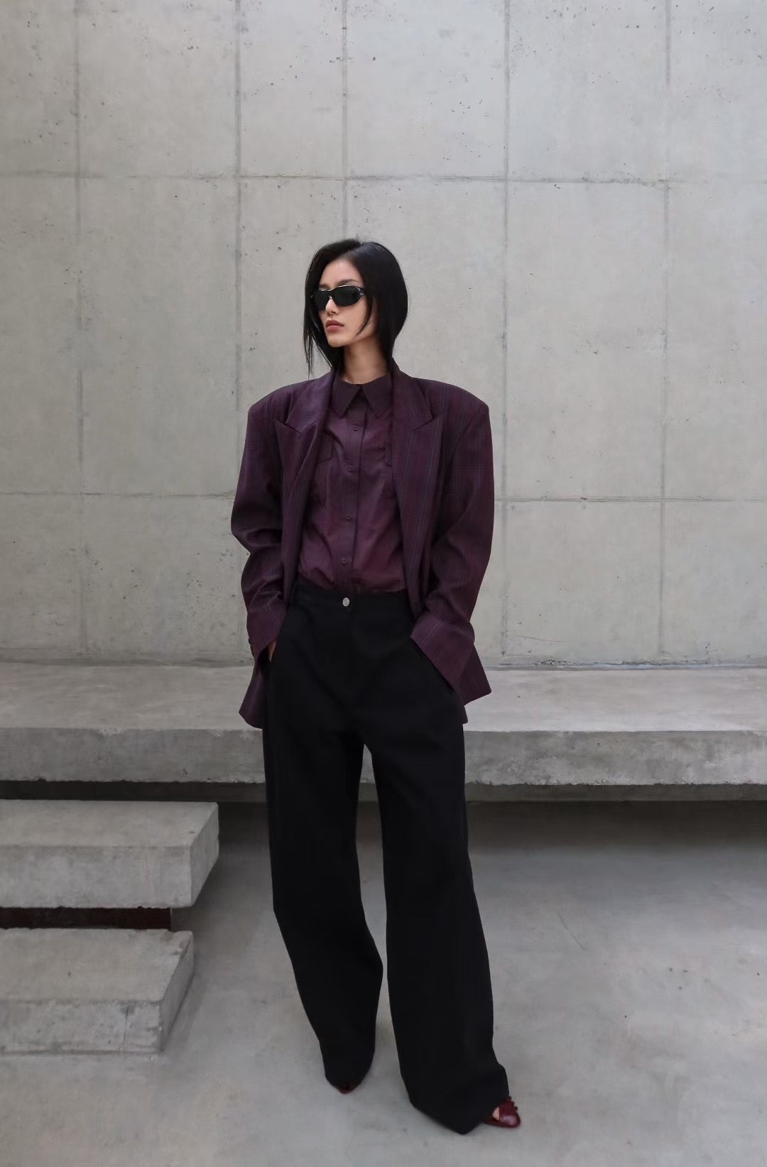 HARMONY CHECKED BLAZER