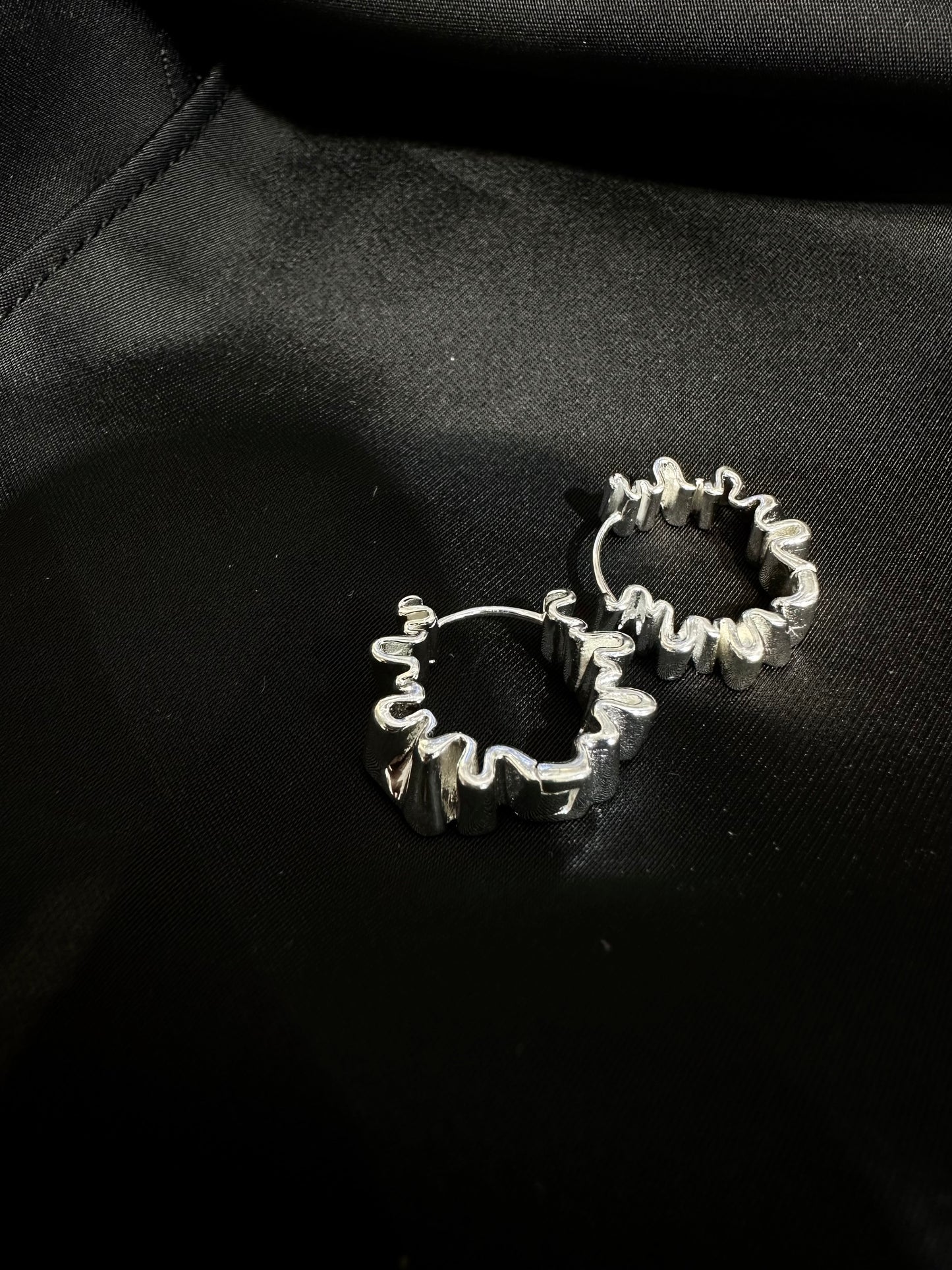925 WRINKLE EARRINGS