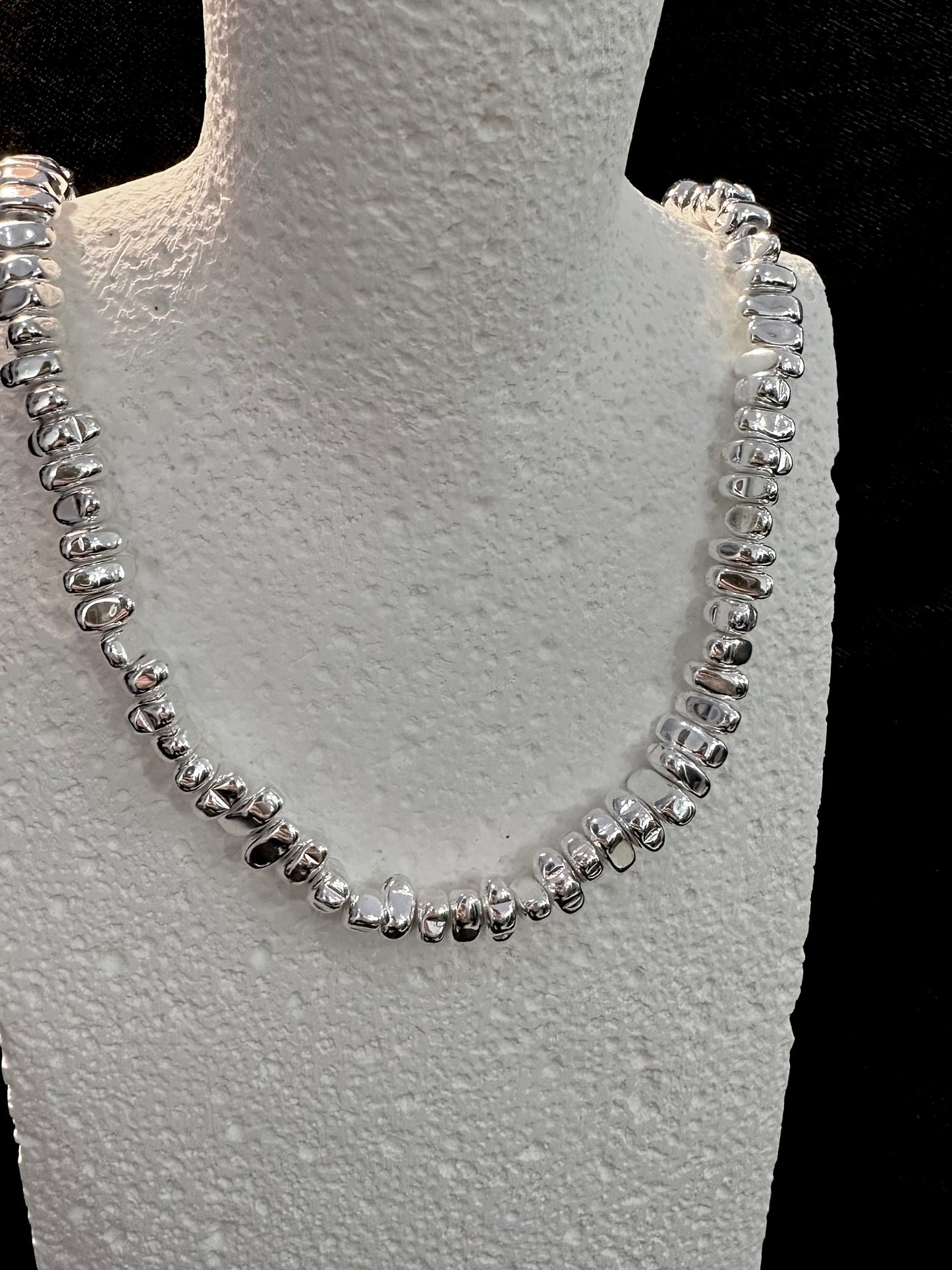 925 GRUMPY SILVER STONE NECKLACE