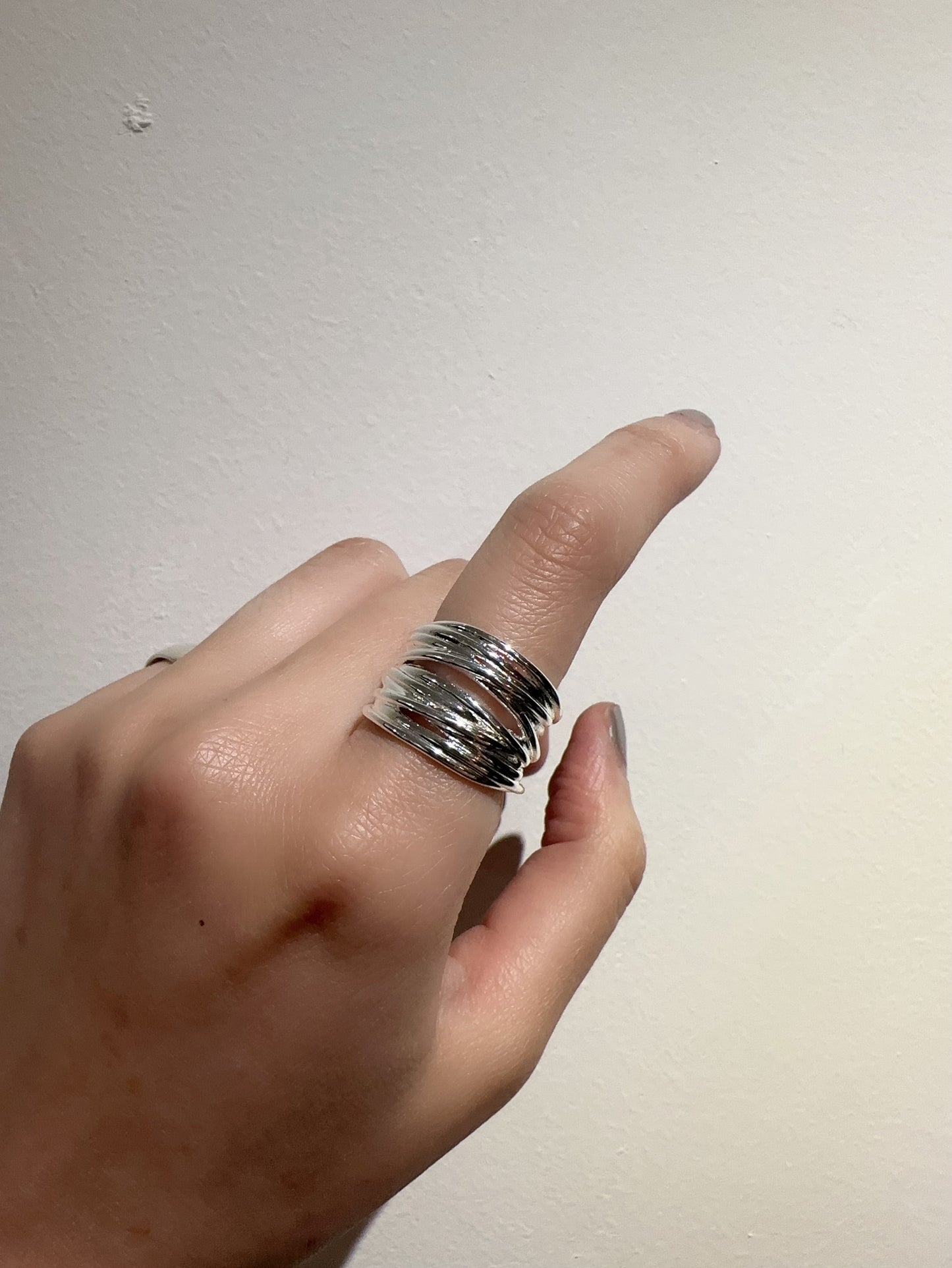 925 IRREGULAR LOOPS RING