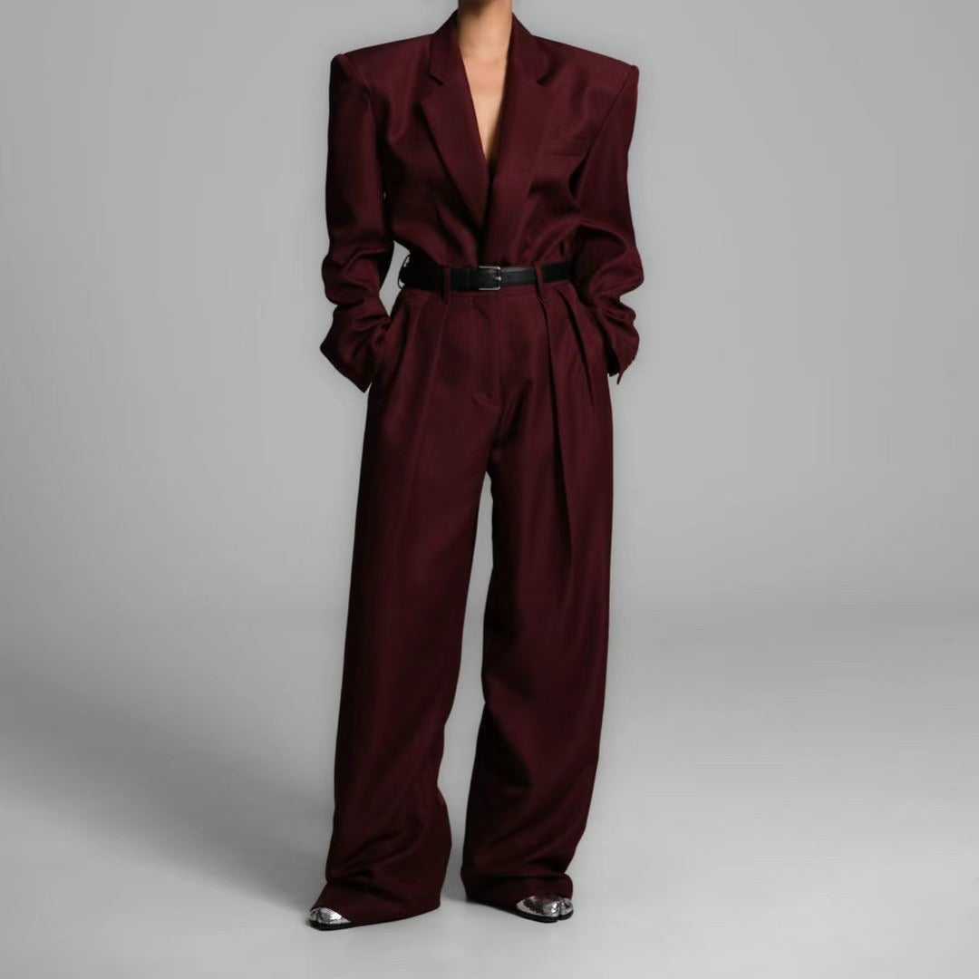 FW24 INWARD DOUBLE PLEATED TROUSERS