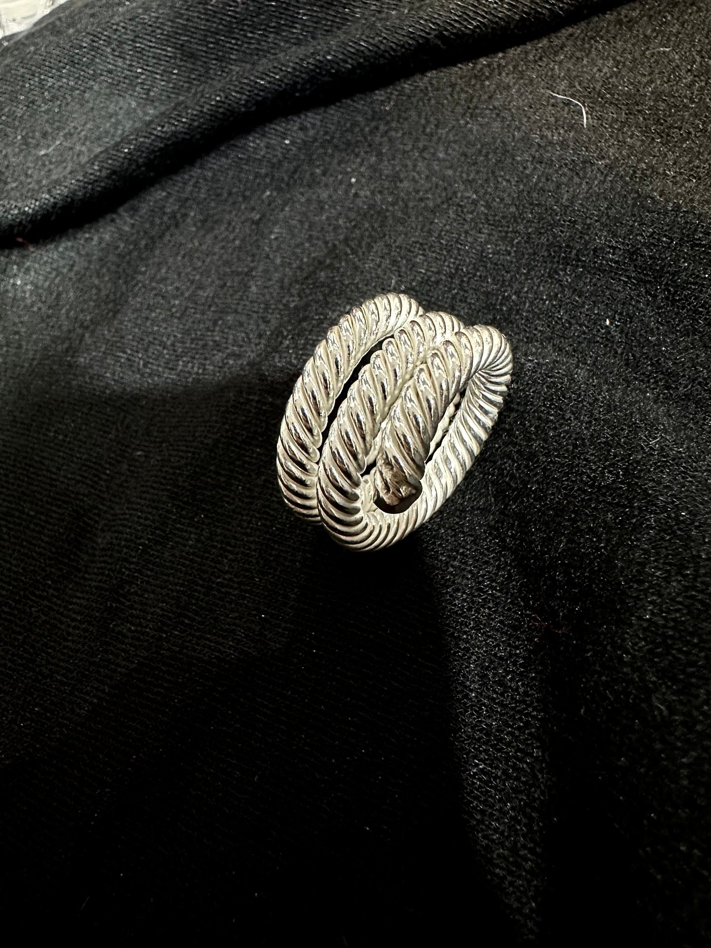 HANDMADE 925 SLASH WRAP RING