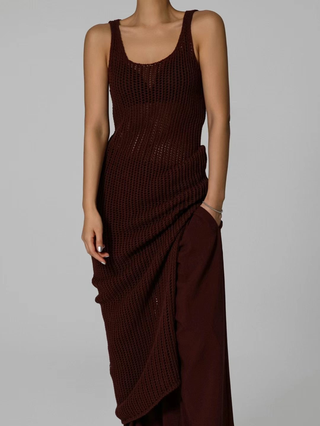 DRAWSTRING WAIST PLEATED CHILL TROUSERS