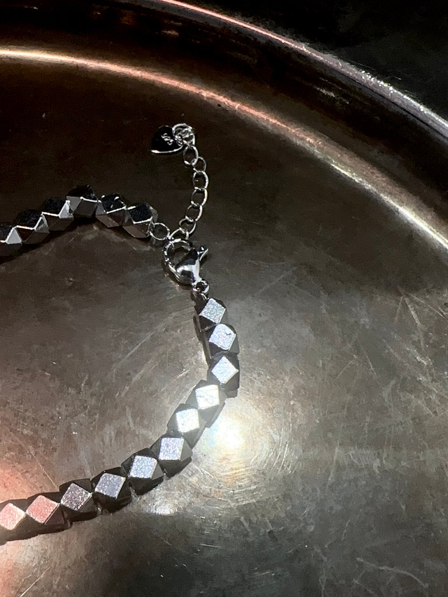 925 ICOSAHEDRON STONE BRACELET
