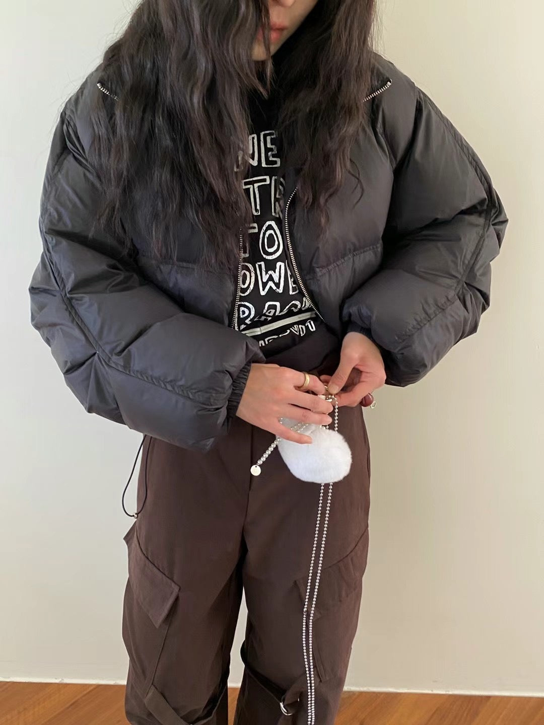 !!!l LAST ORDER - SPECIAL OFFER until Sunday!!! CROP DUCKDOWN JACKET