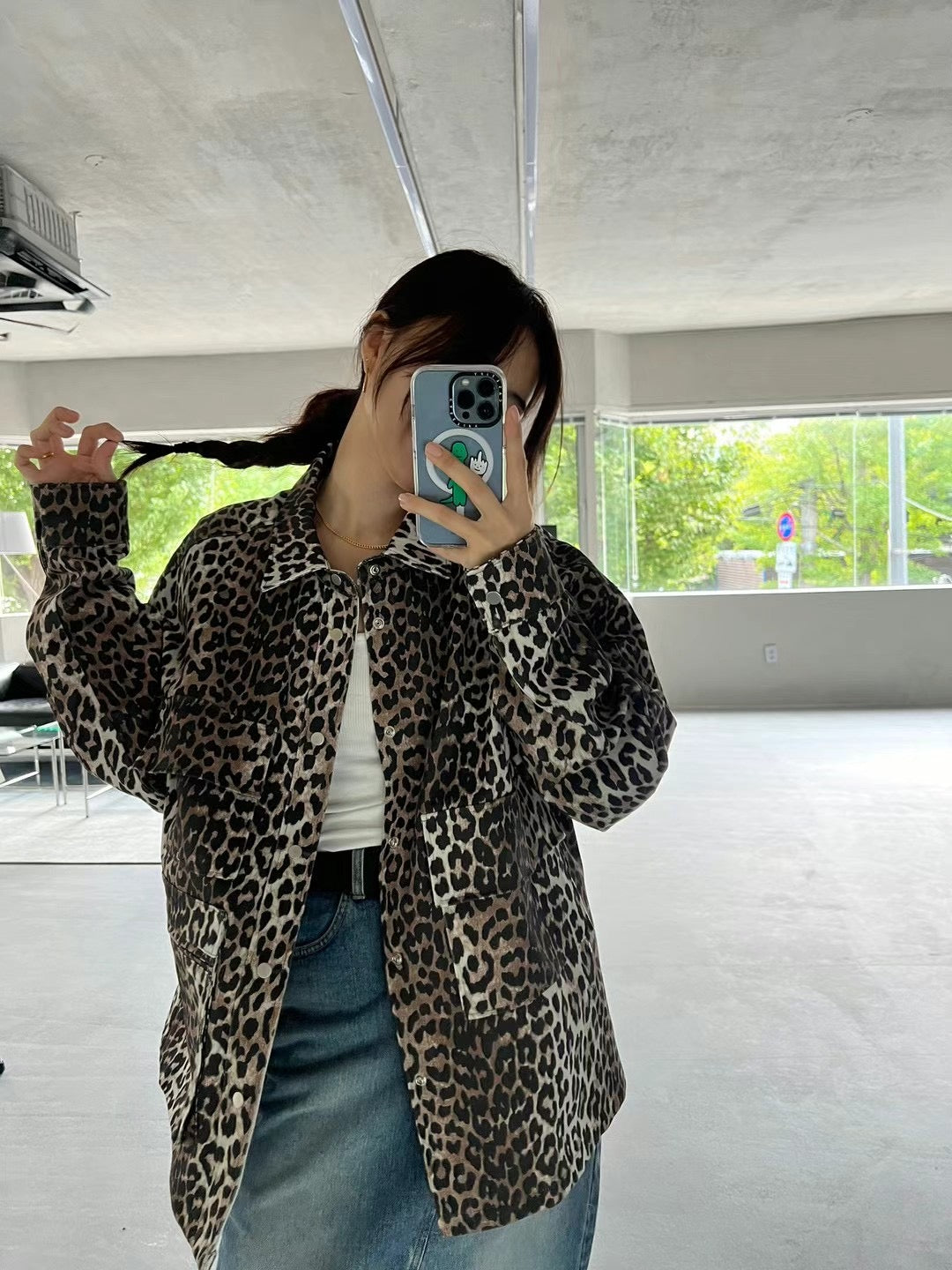 SPECIAL PATTERNED POCKET JACKET ( LEOPARD / CAMOUFLAGE )