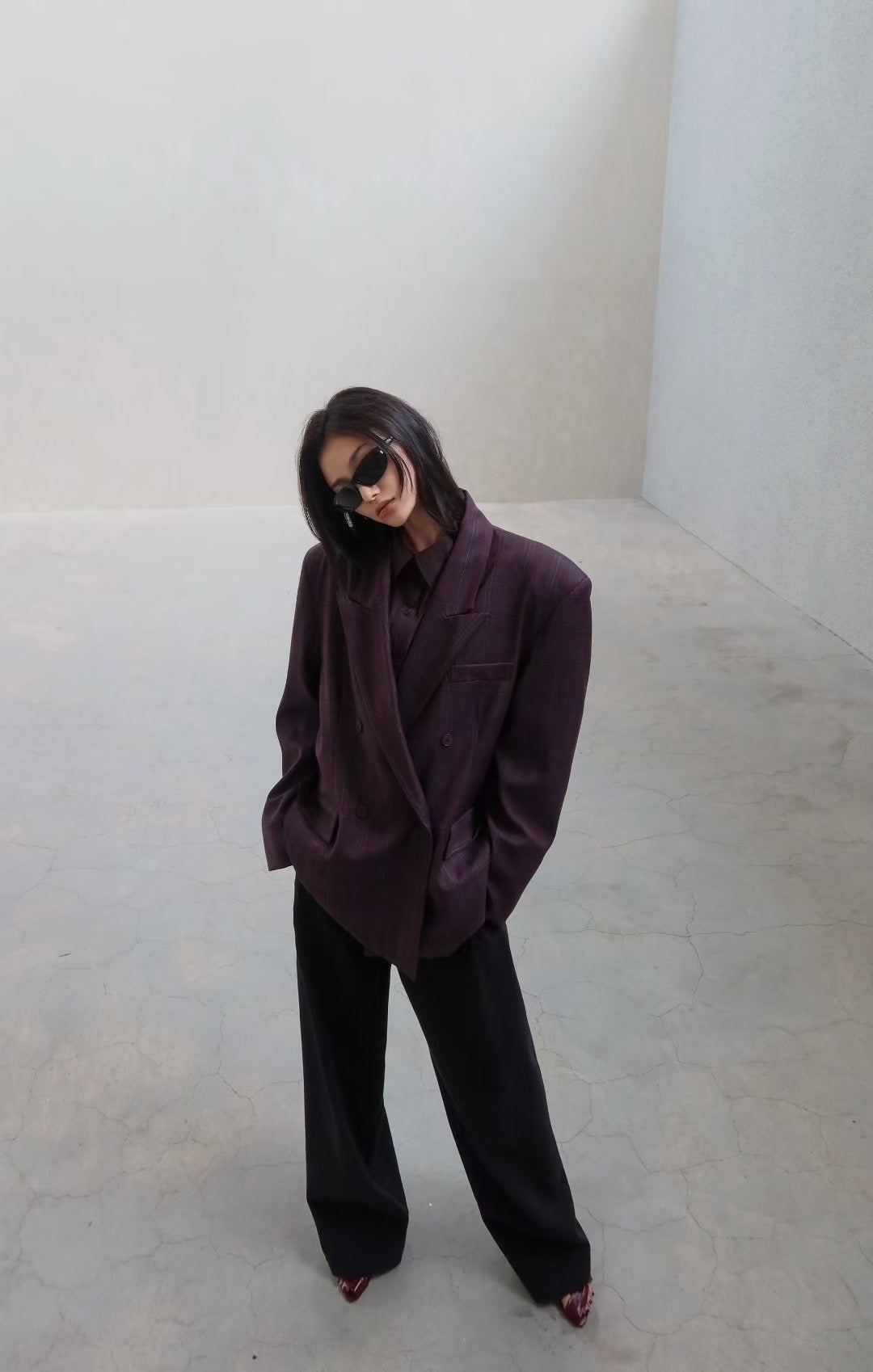 HARMONY CHECKED BLAZER