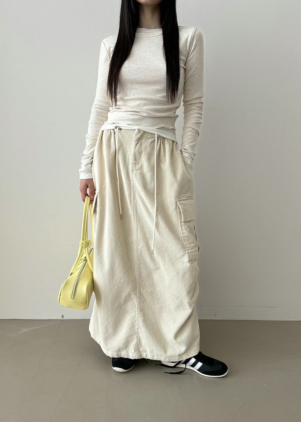 CORDUROY WASHING SKIRT