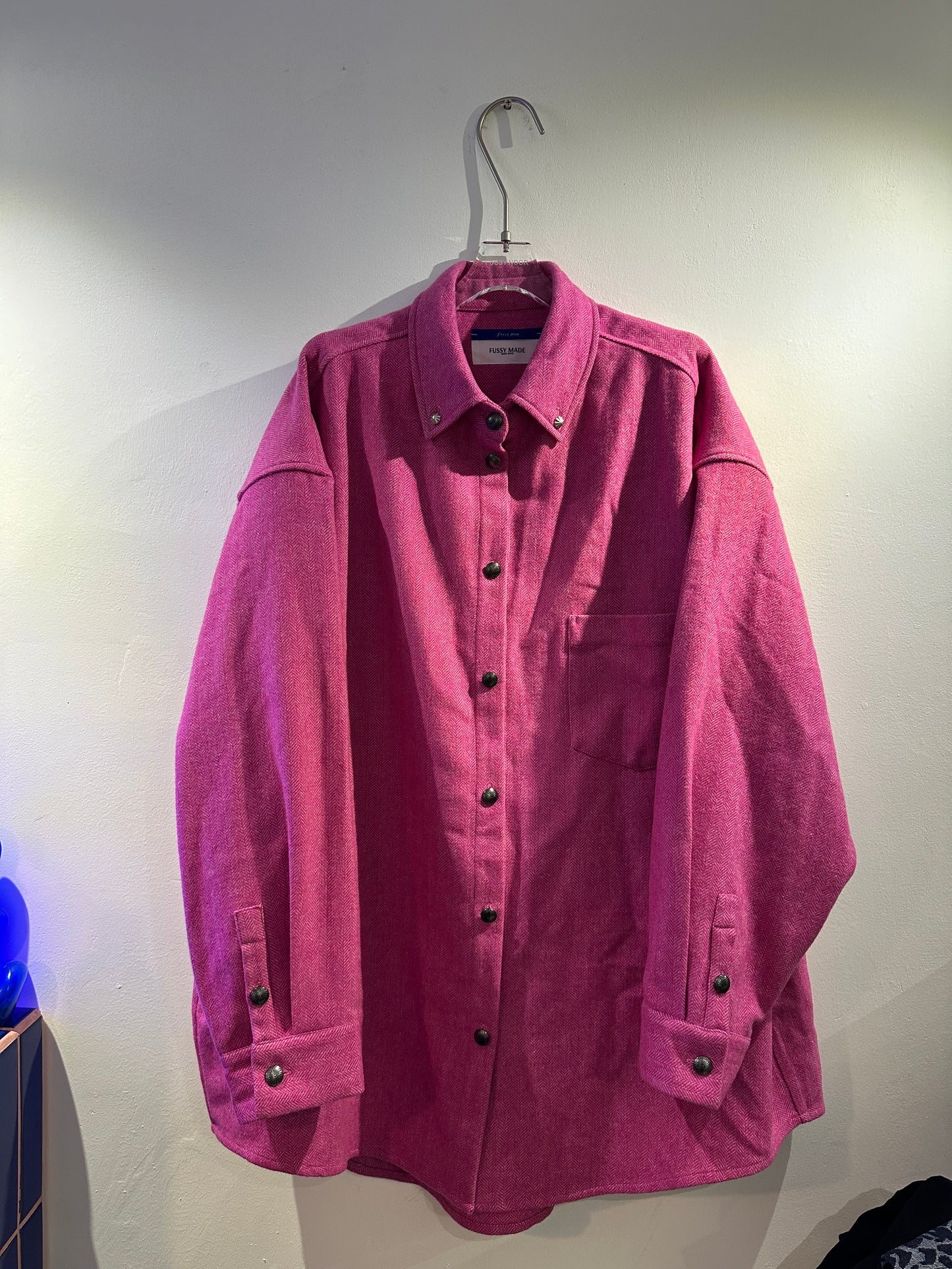 • FUSSY MADE • PINK WOOL SHIRT