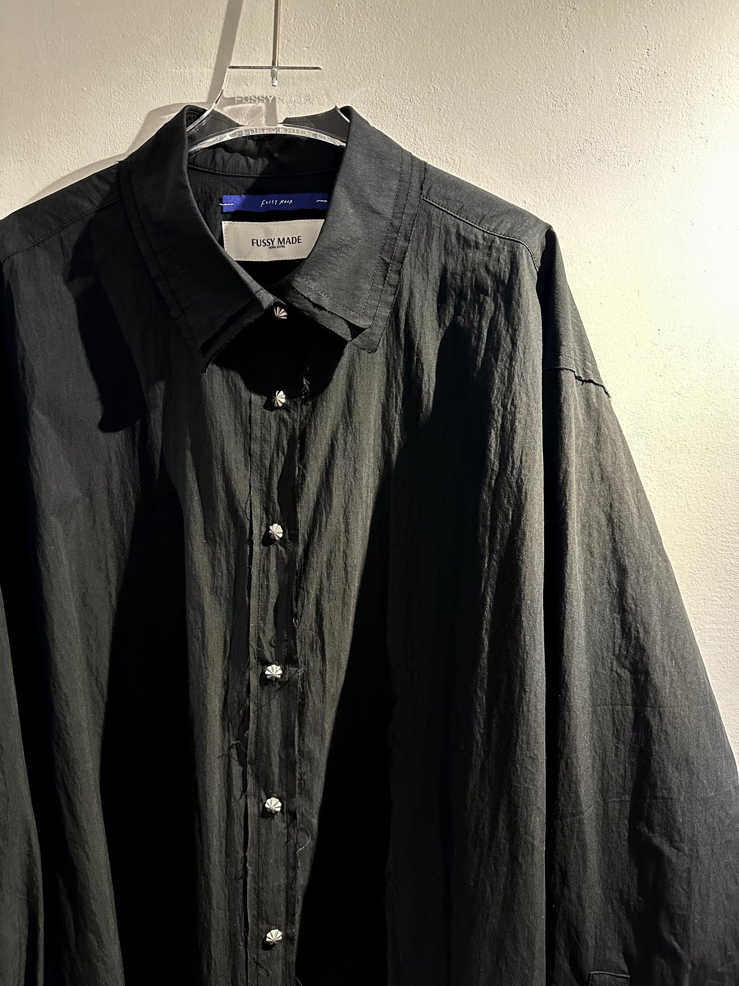 • FUSSY MADE • FRAYED EDGE SHIRT