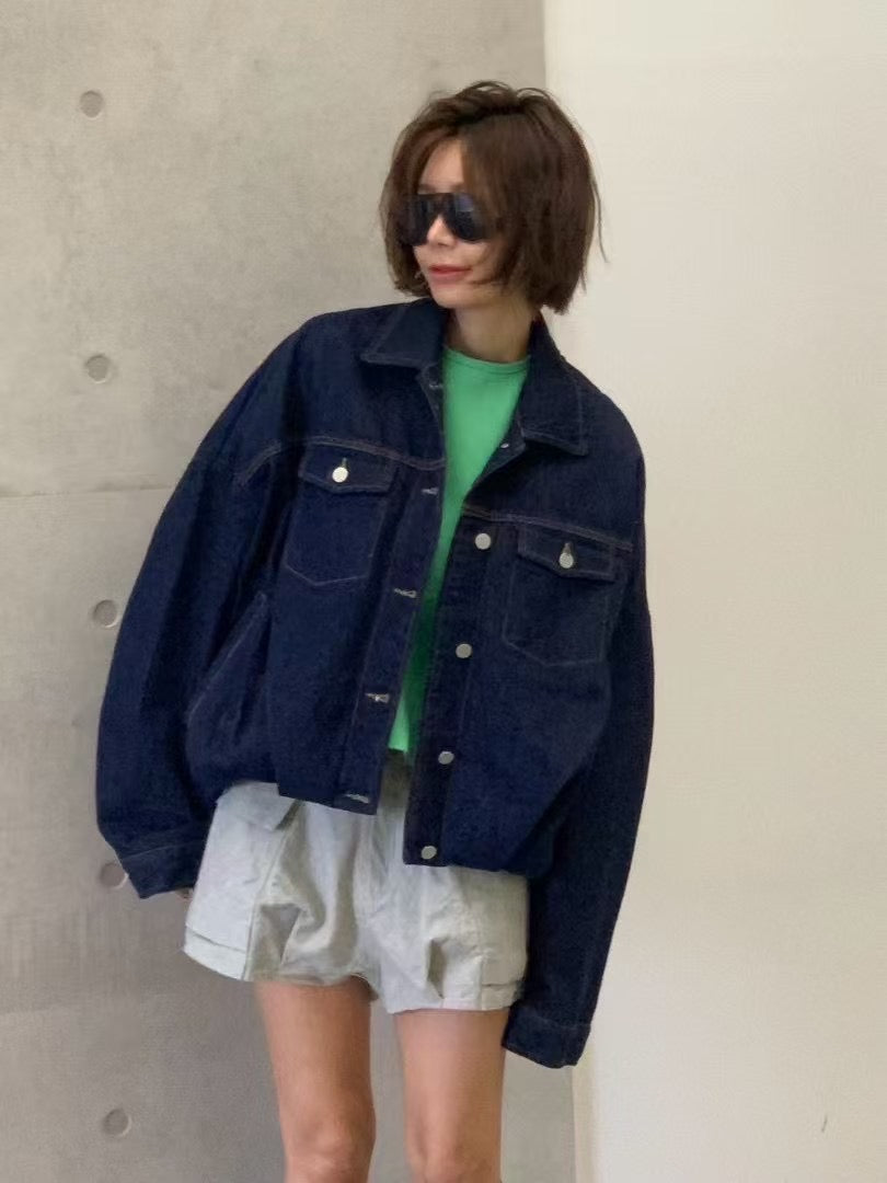WAIST DETAILED DENIM JACKET