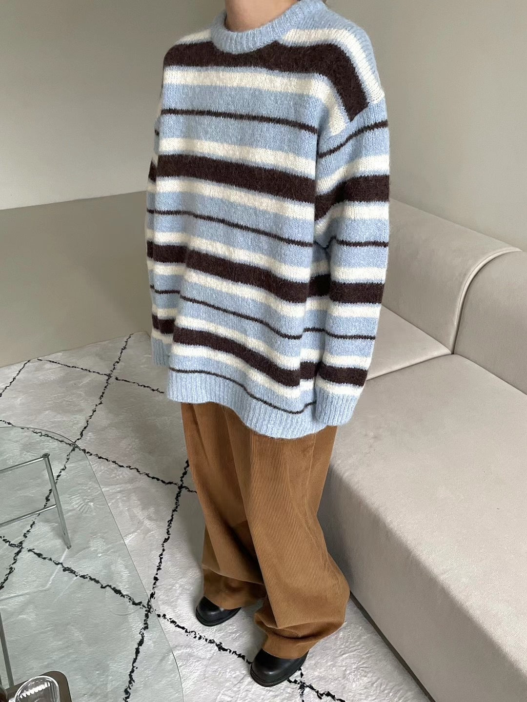 WARM TONE STRIPE KNIT