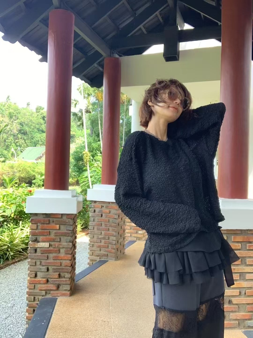 SPRING TEXTILE TOP