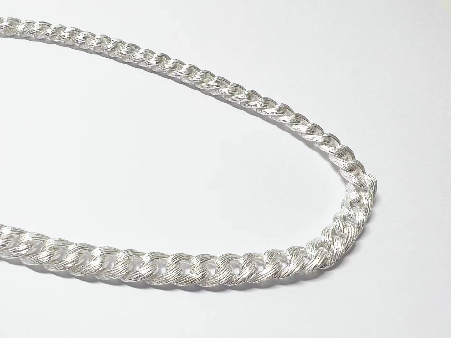 925 DETAILED PATTERN CHAIN NECKLACE