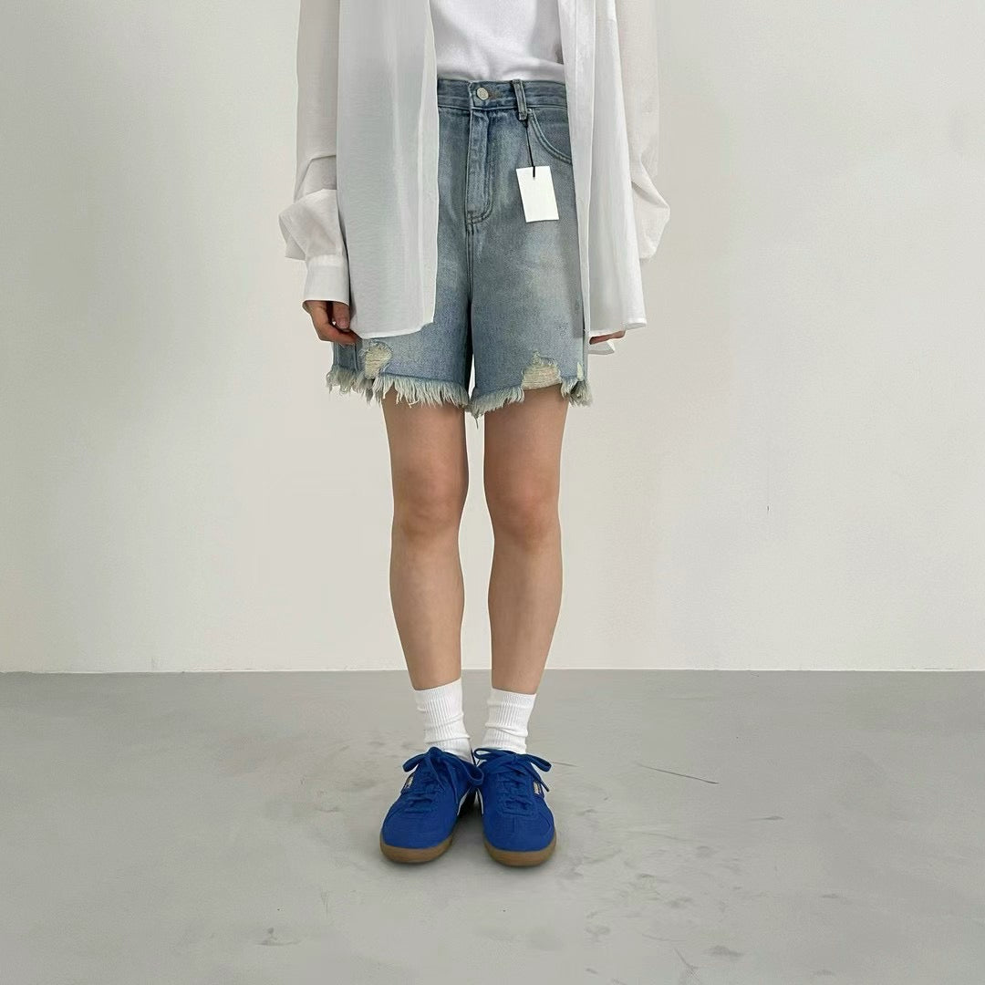 HIGH WAIST SOSO DENIM SHORTS