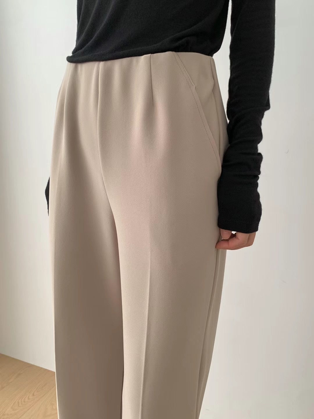 ELASTIC WAIST GOOD CUT PANTS