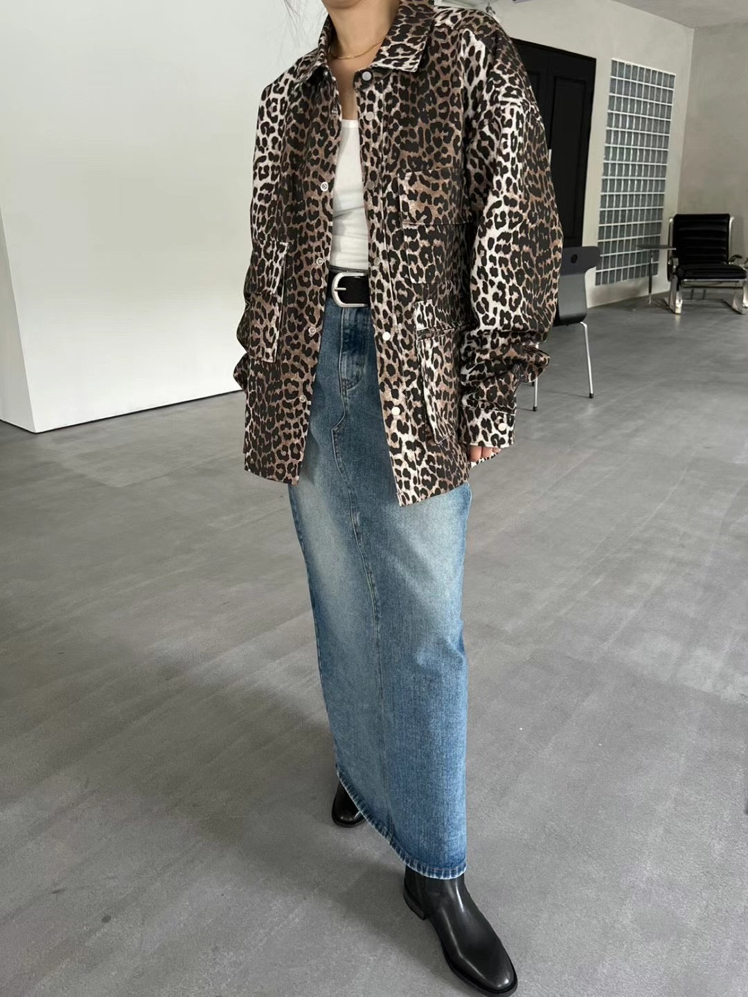 SPECIAL PATTERNED POCKET JACKET ( LEOPARD / CAMOUFLAGE )