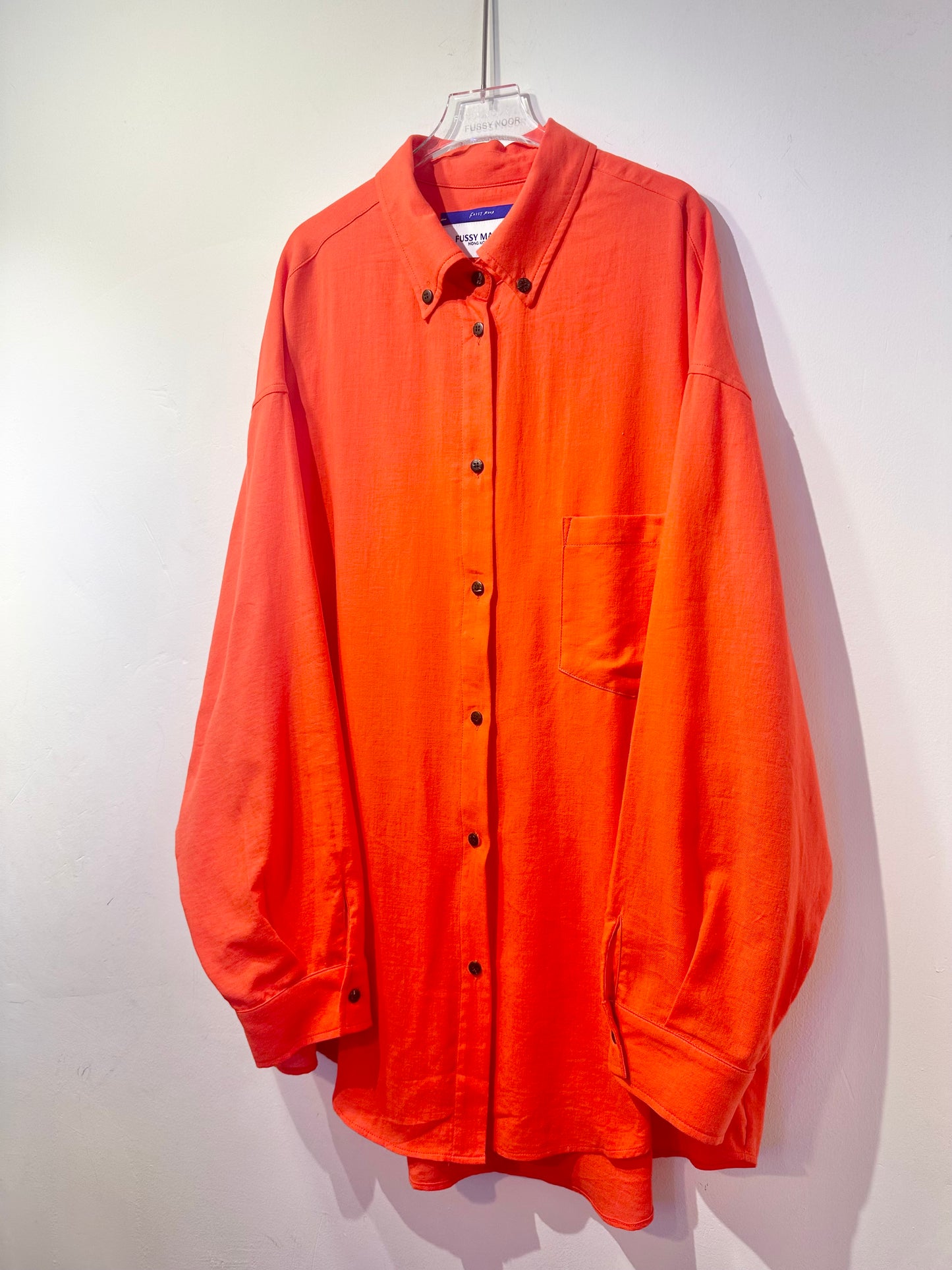 • FUSSY MADE • PUMPKIN LINEN SHIRT